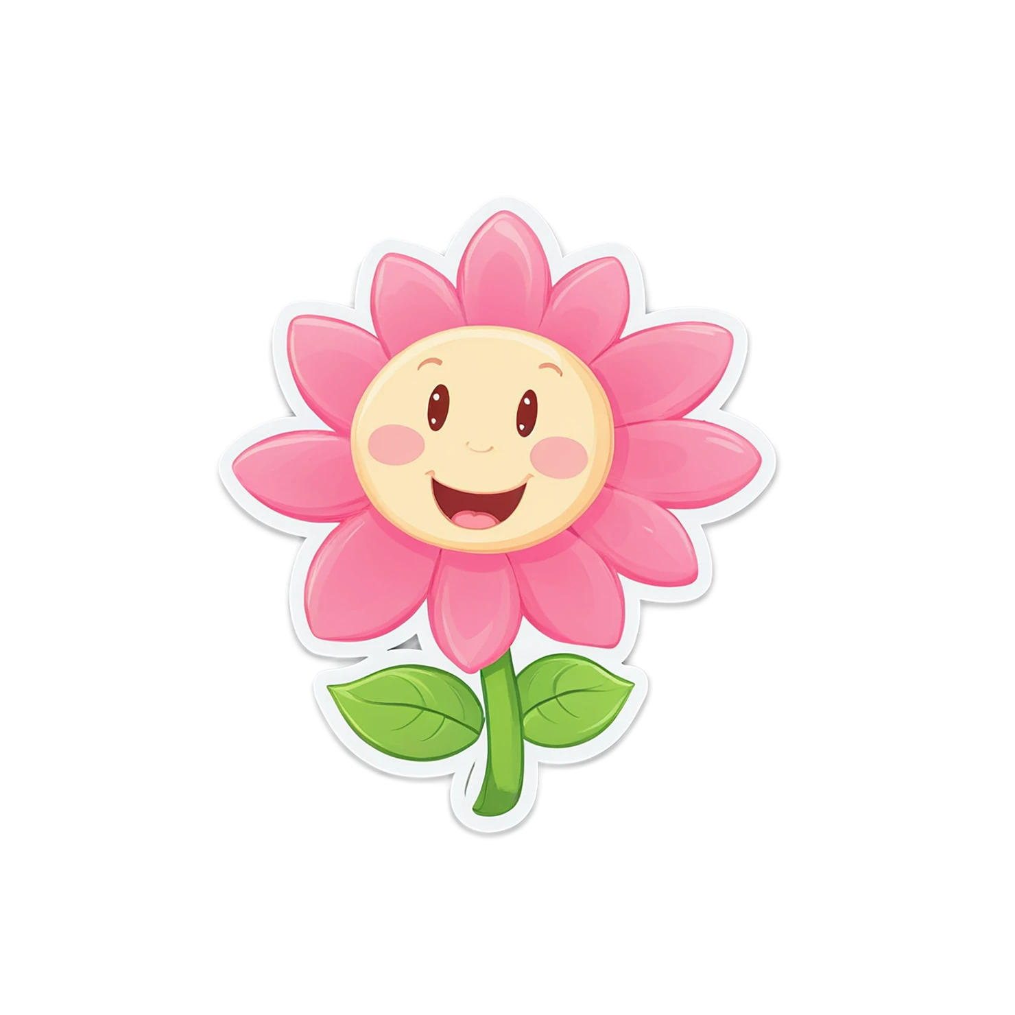 Floral cute sticker isolated on transparent background #15934