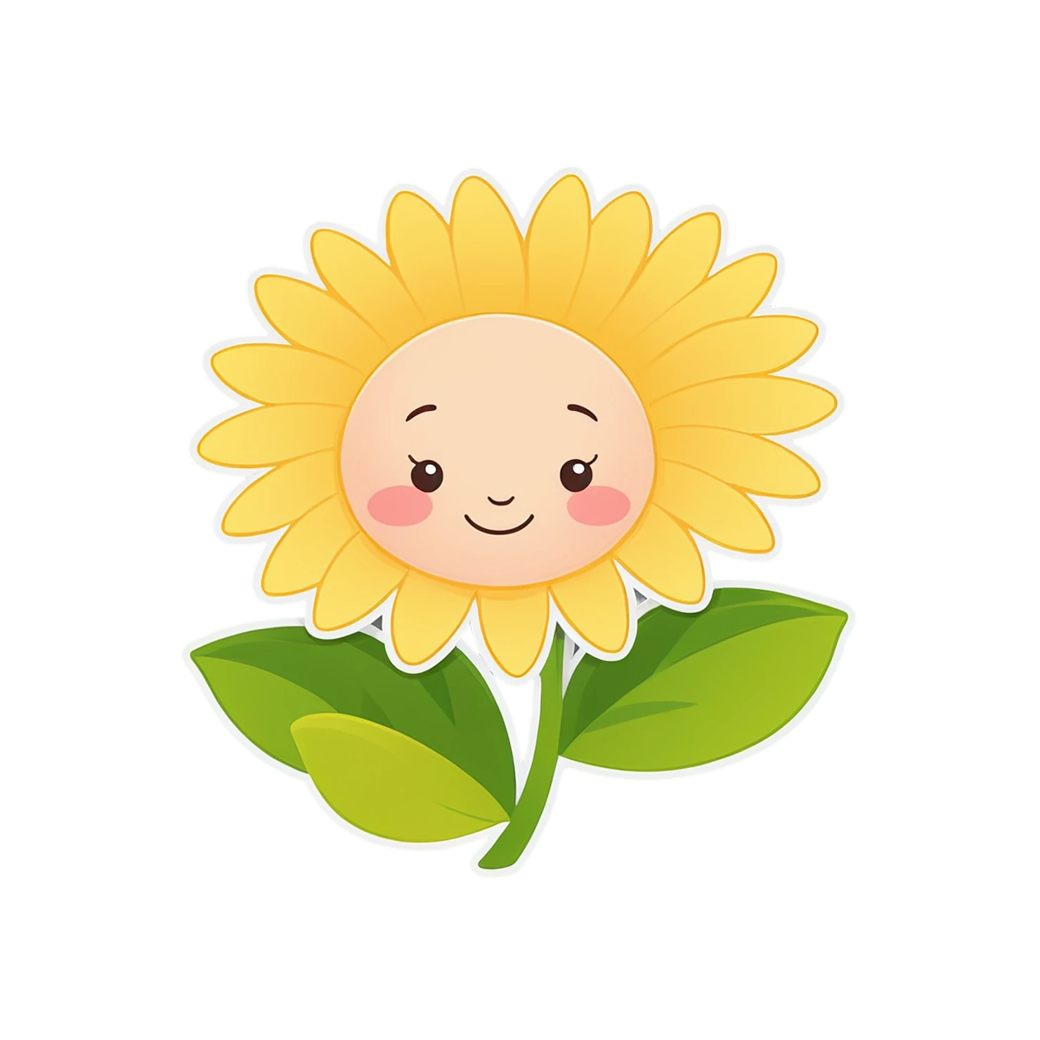 Floral cute sticker isolated on transparent background #15942