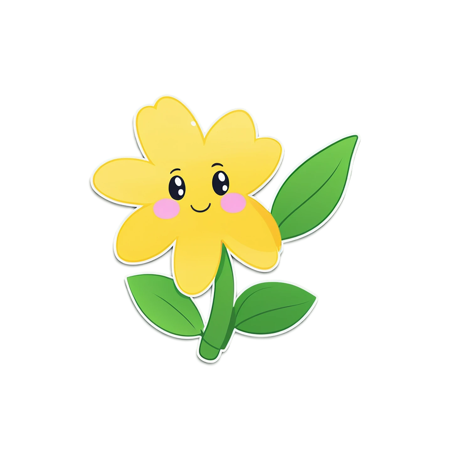 Floral cute sticker isolated on transparent background #15943