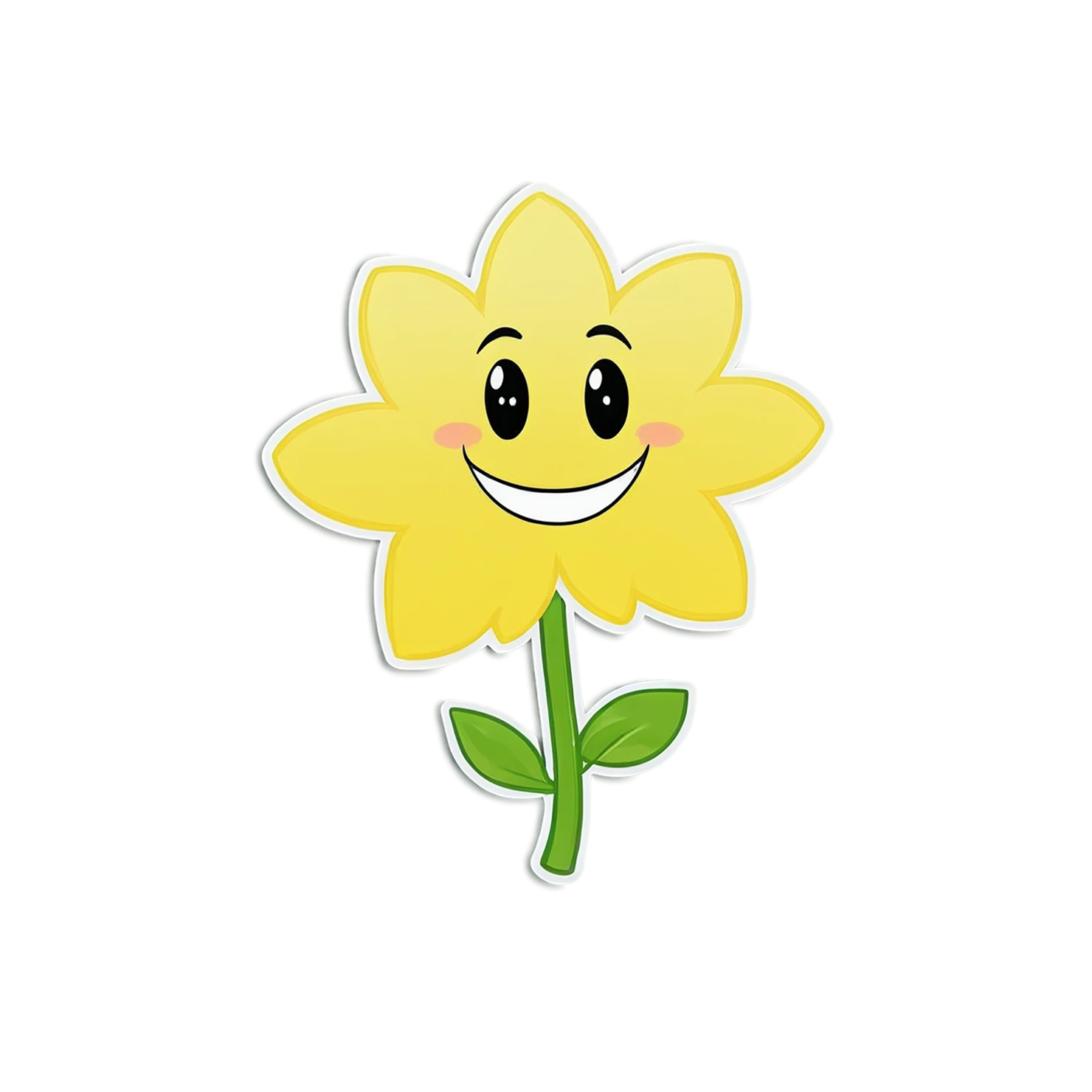 Floral cute sticker isolated on transparent background #15946