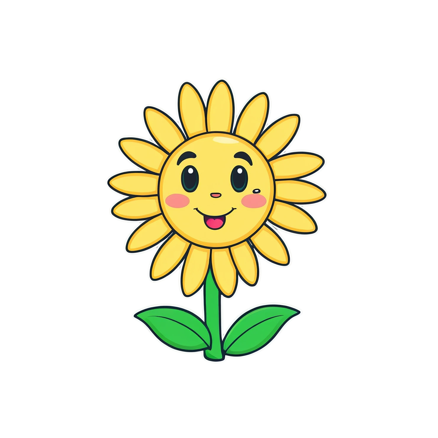 Floral cute sticker isolated on transparent background #15949