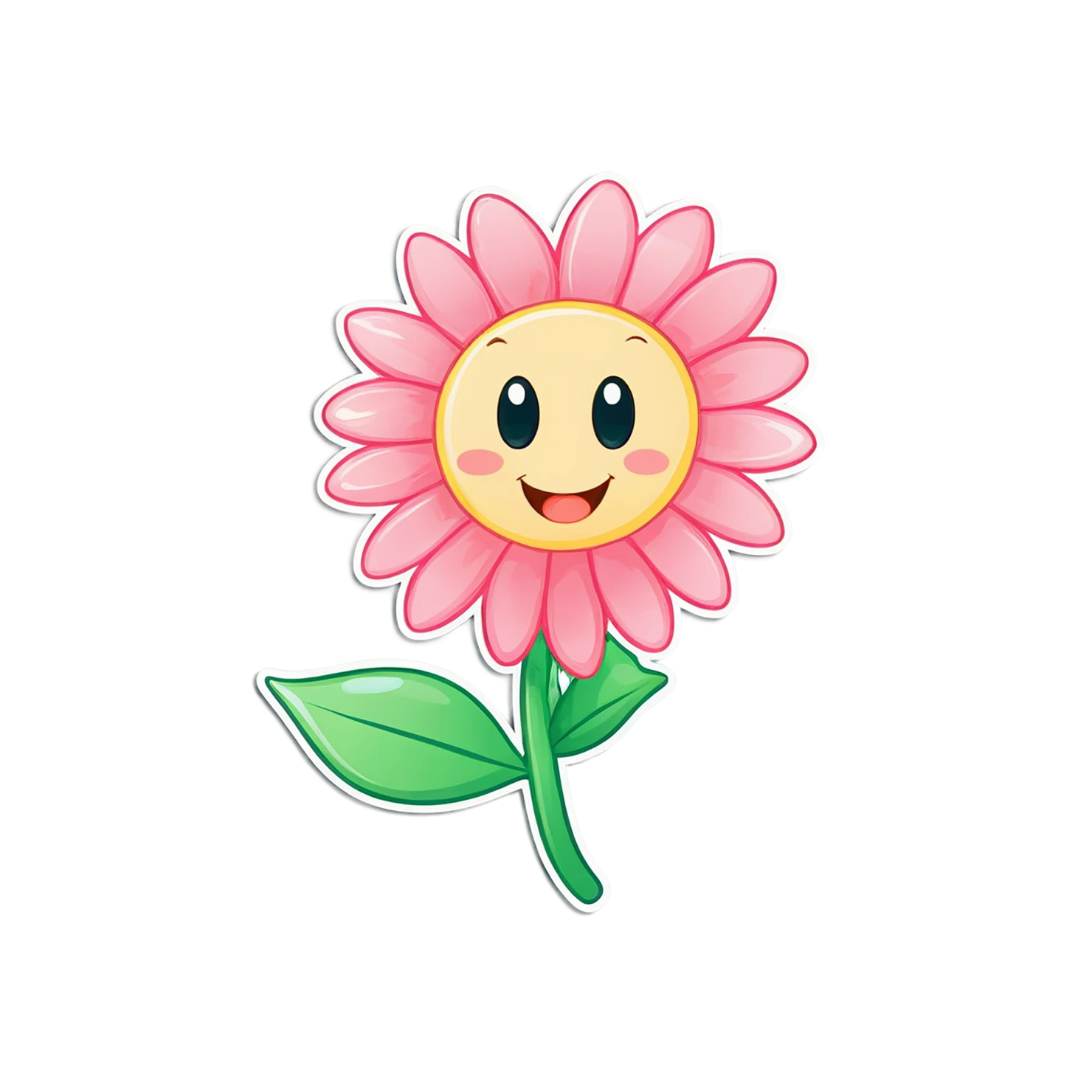 Floral cute sticker isolated on transparent background #15952
