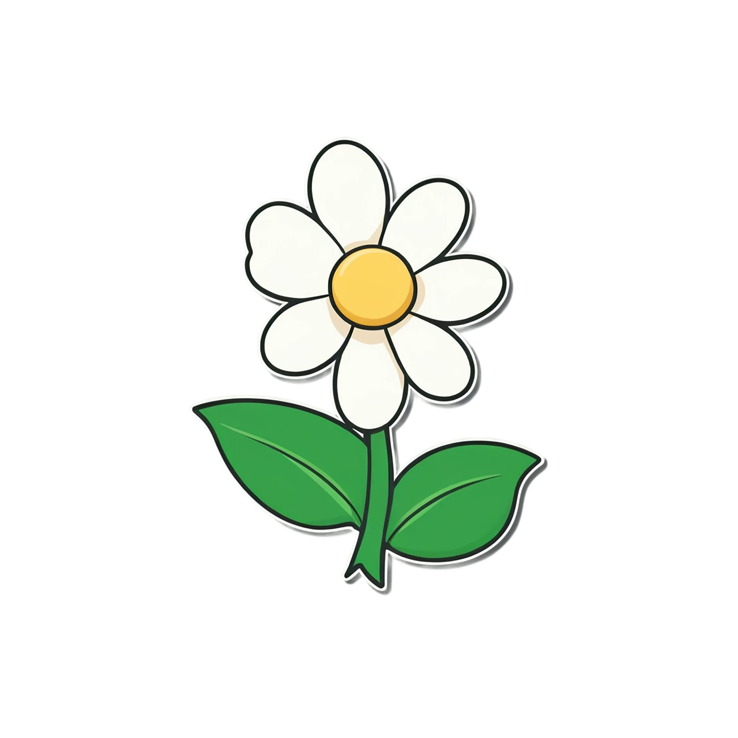 Floral cute sticker isolated on transparent background #15953