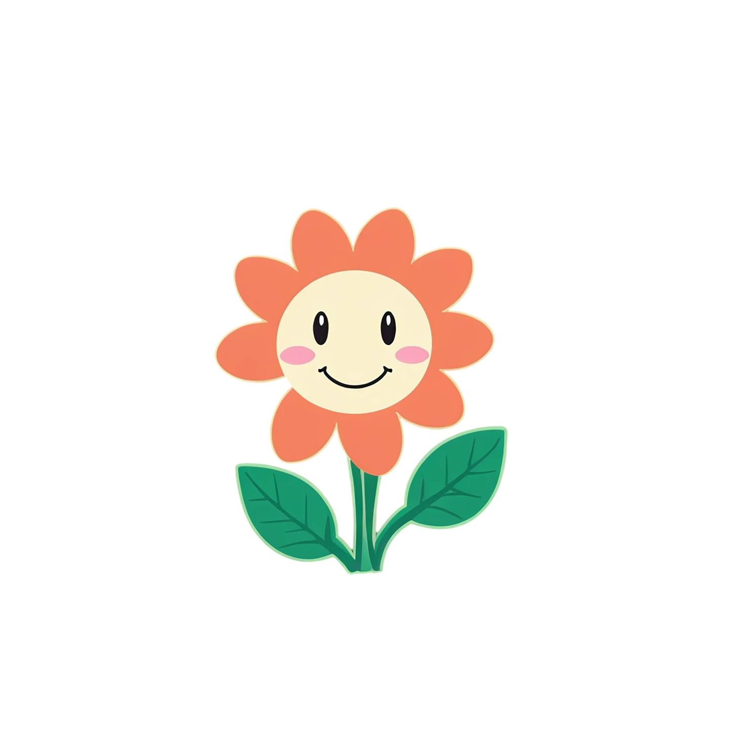 Floral cute sticker isolated on transparent background #15956