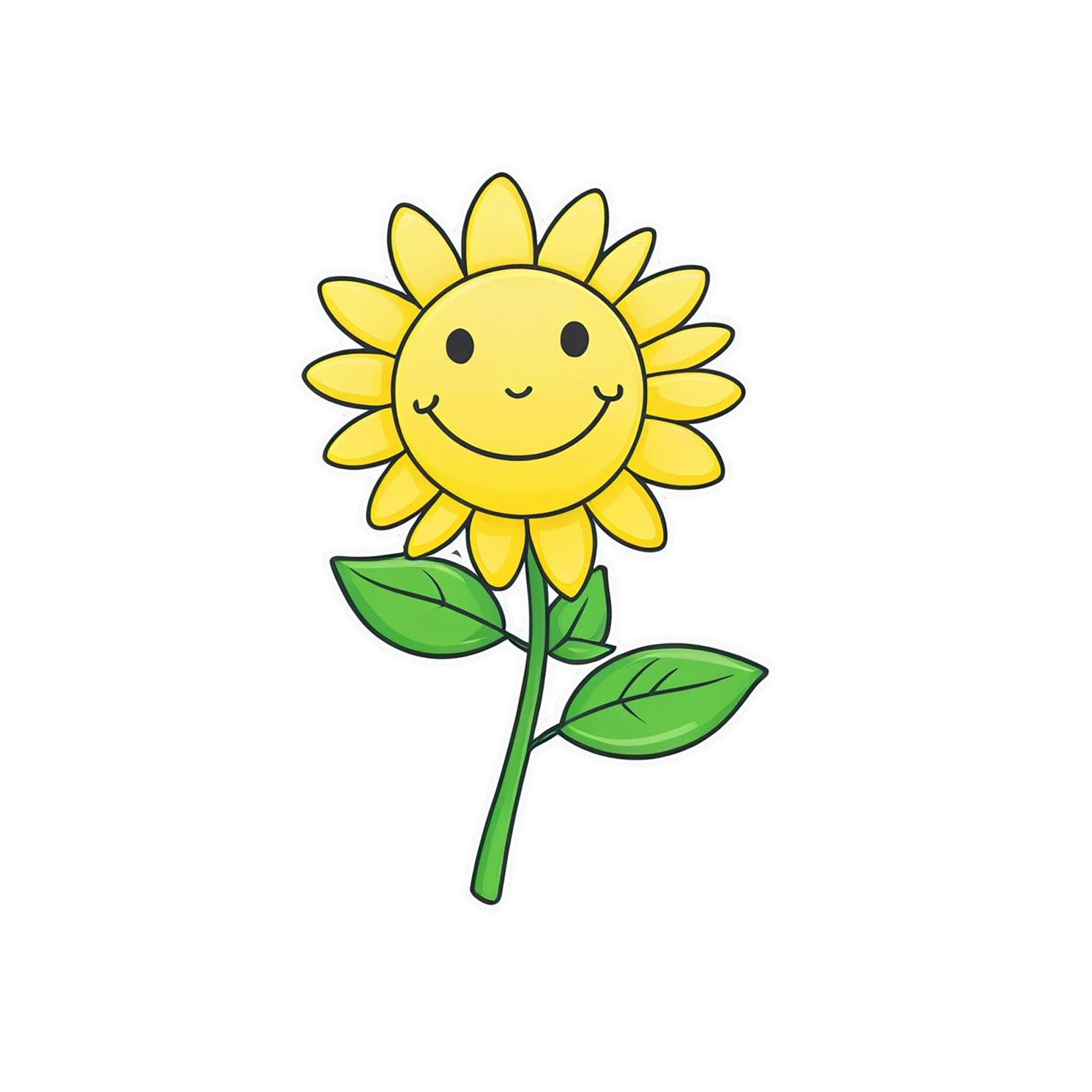 Floral cute sticker isolated on transparent background #15958
