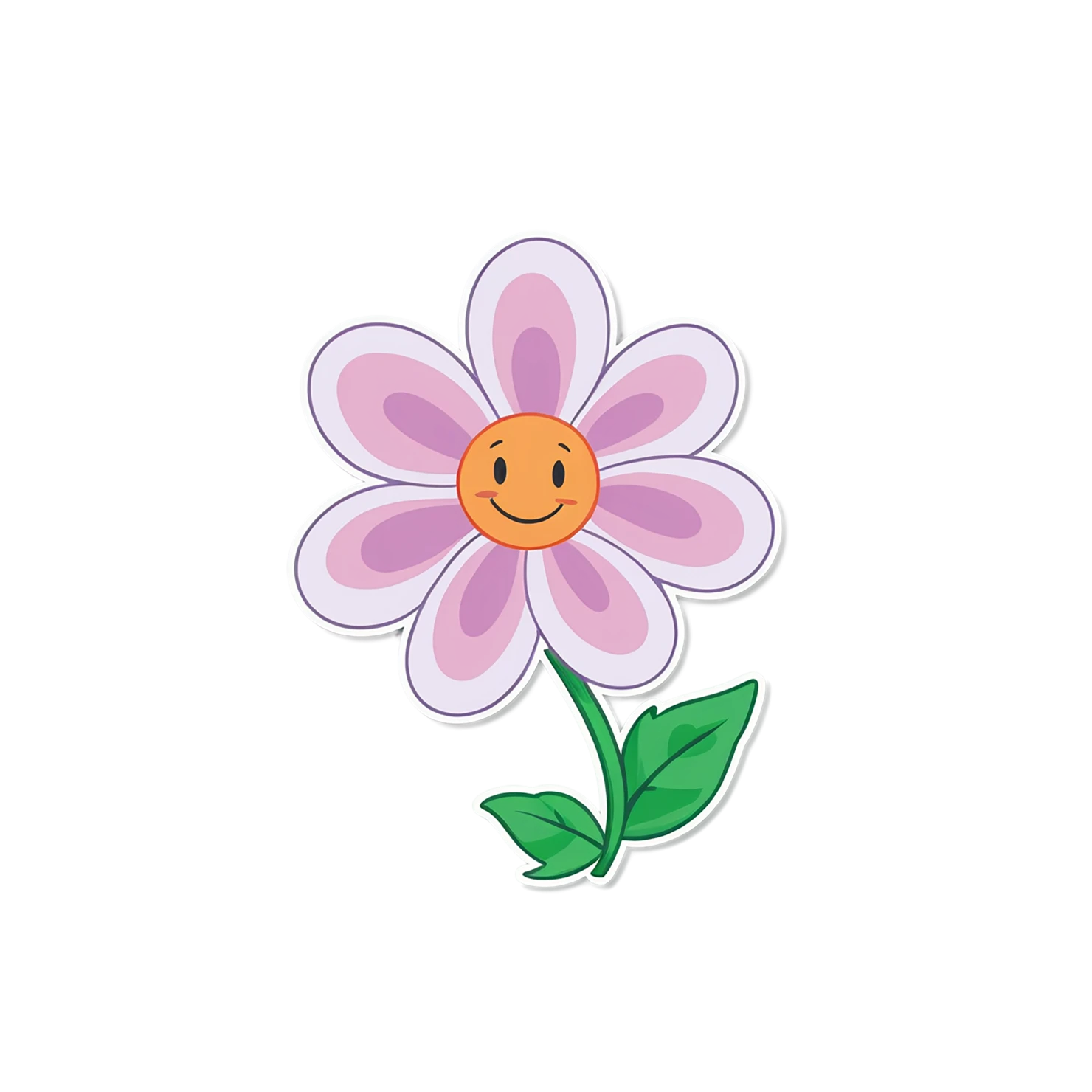 Floral cute sticker isolated on transparent background #15960