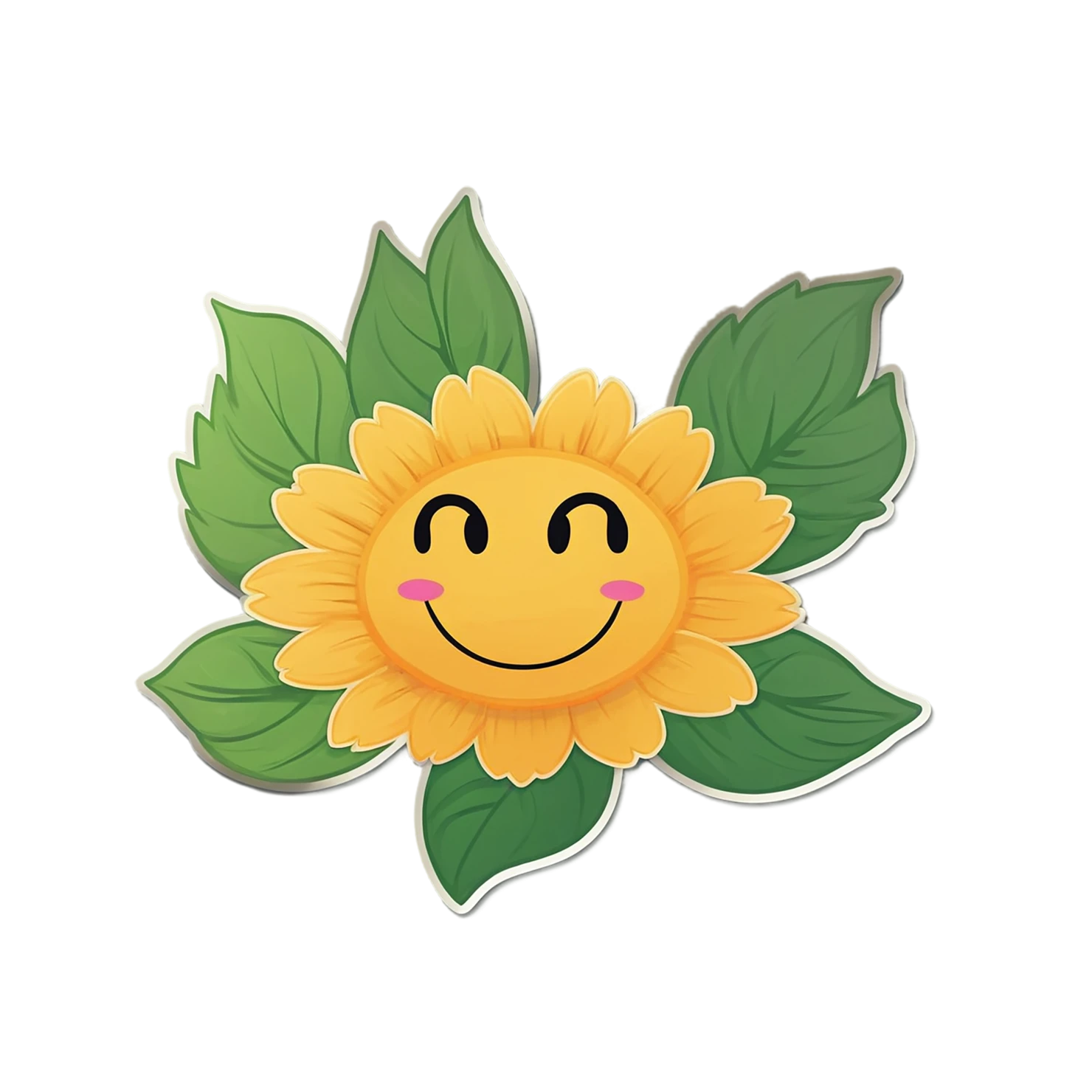 Floral cute sticker isolated on transparent background #15961