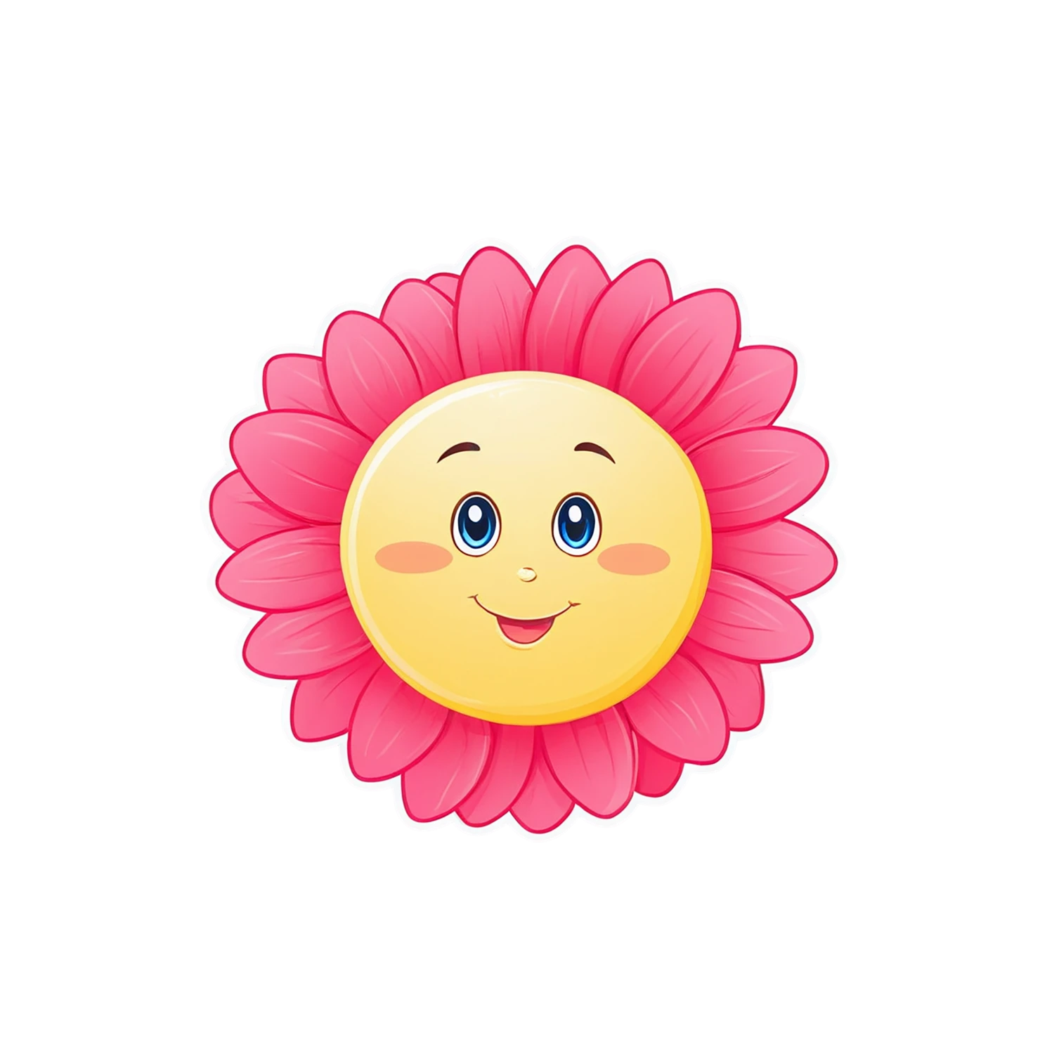 Floral cute sticker isolated on transparent background #15963