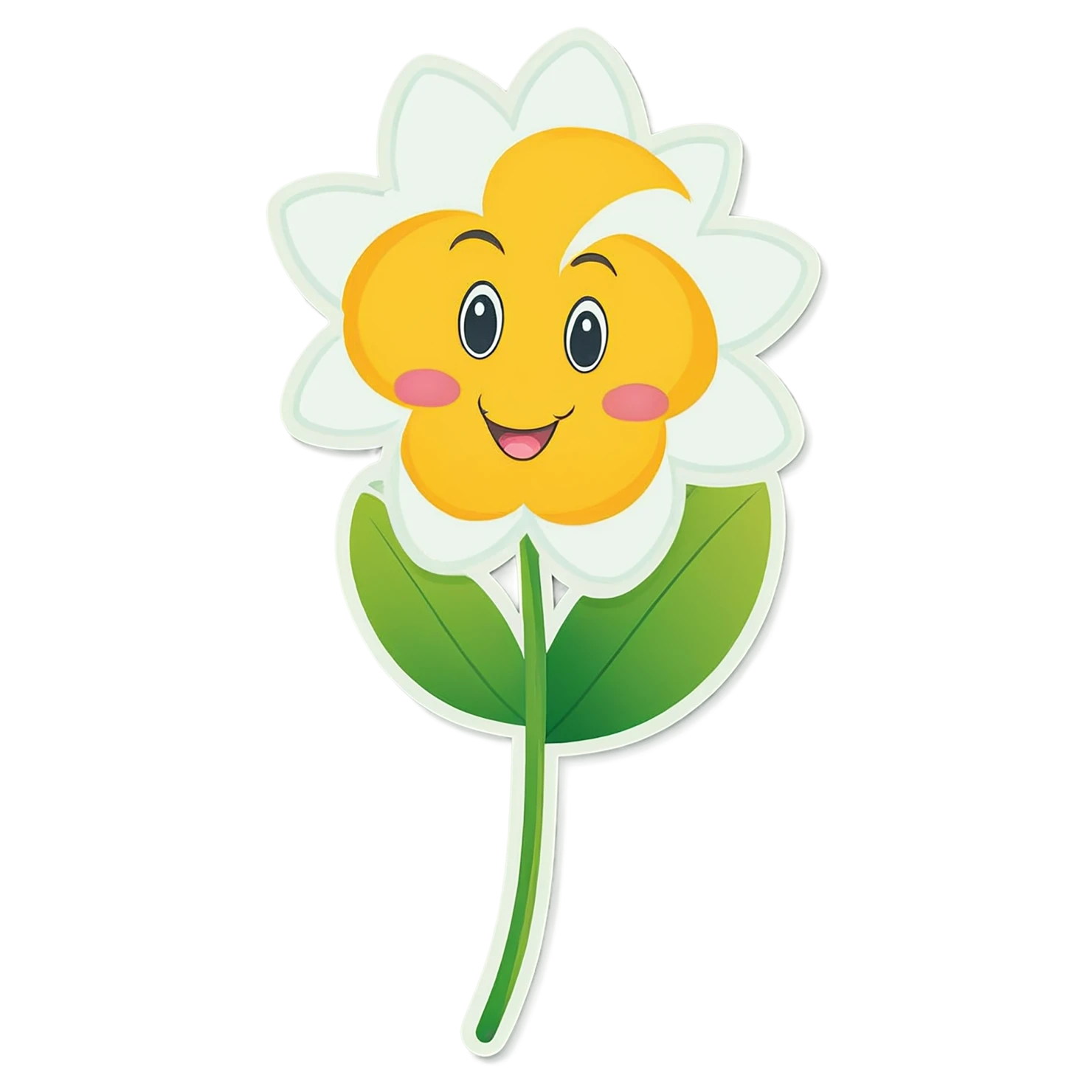 Floral cute sticker isolated on transparent background #15970