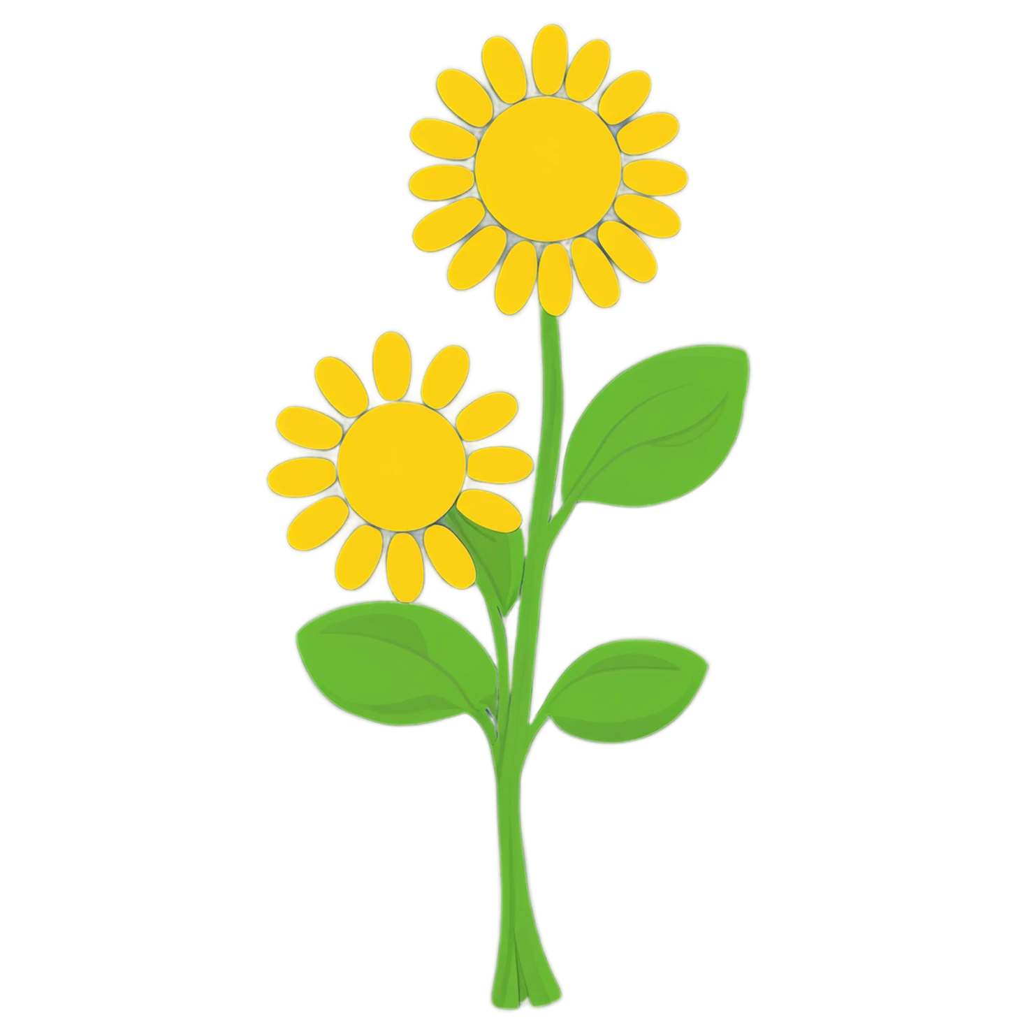 Floral cute sticker isolated on transparent background #15971