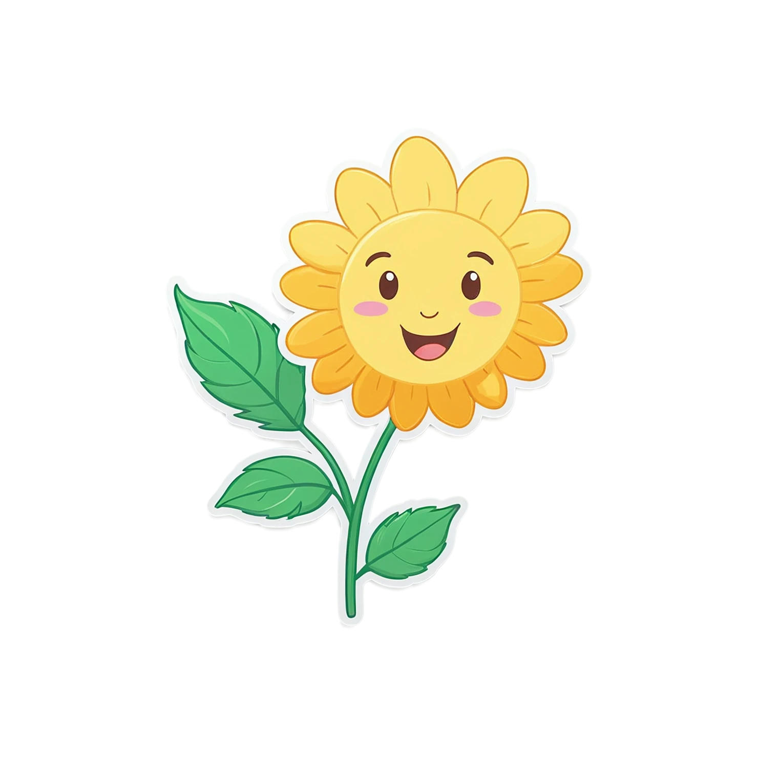 Floral cute sticker isolated on transparent background #15972