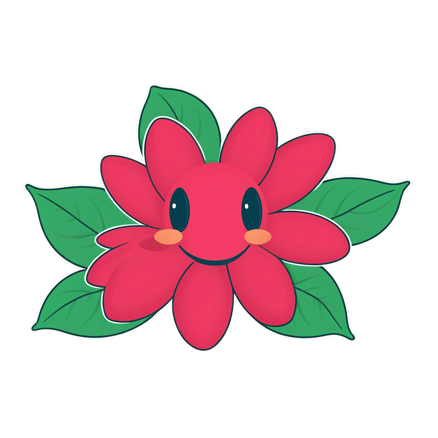 Floral cute sticker isolated on transparent background #15982