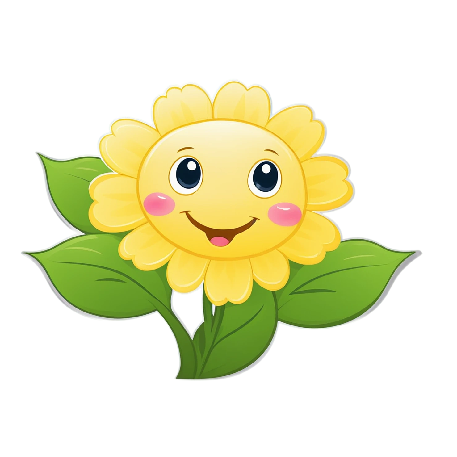 Floral cute sticker isolated on transparent background #15983