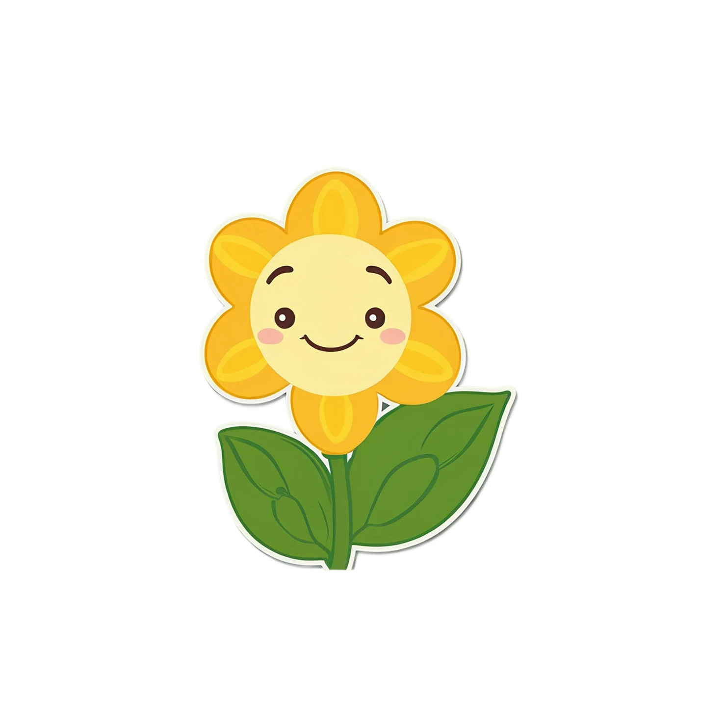 Floral cute sticker isolated on transparent background #15985