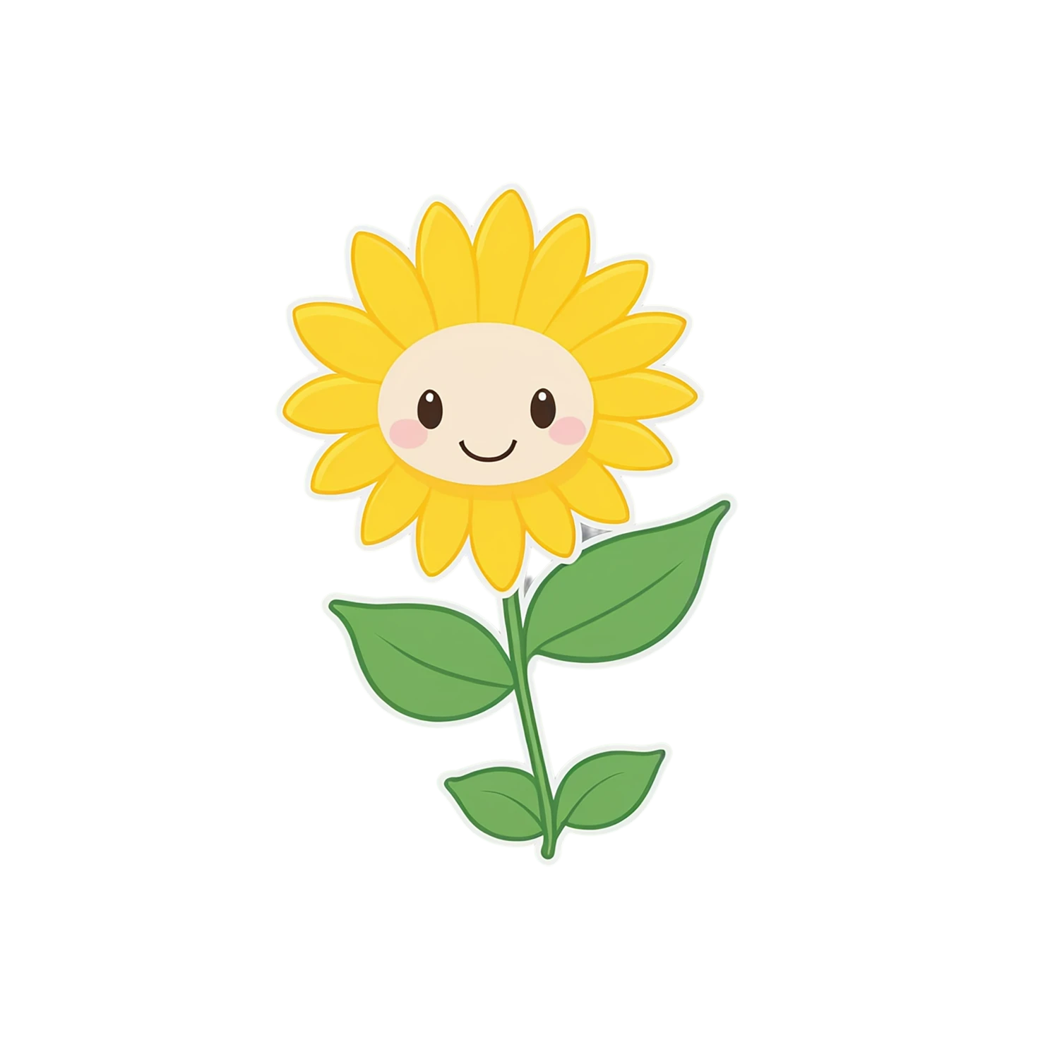 Floral cute sticker isolated on transparent background #15986