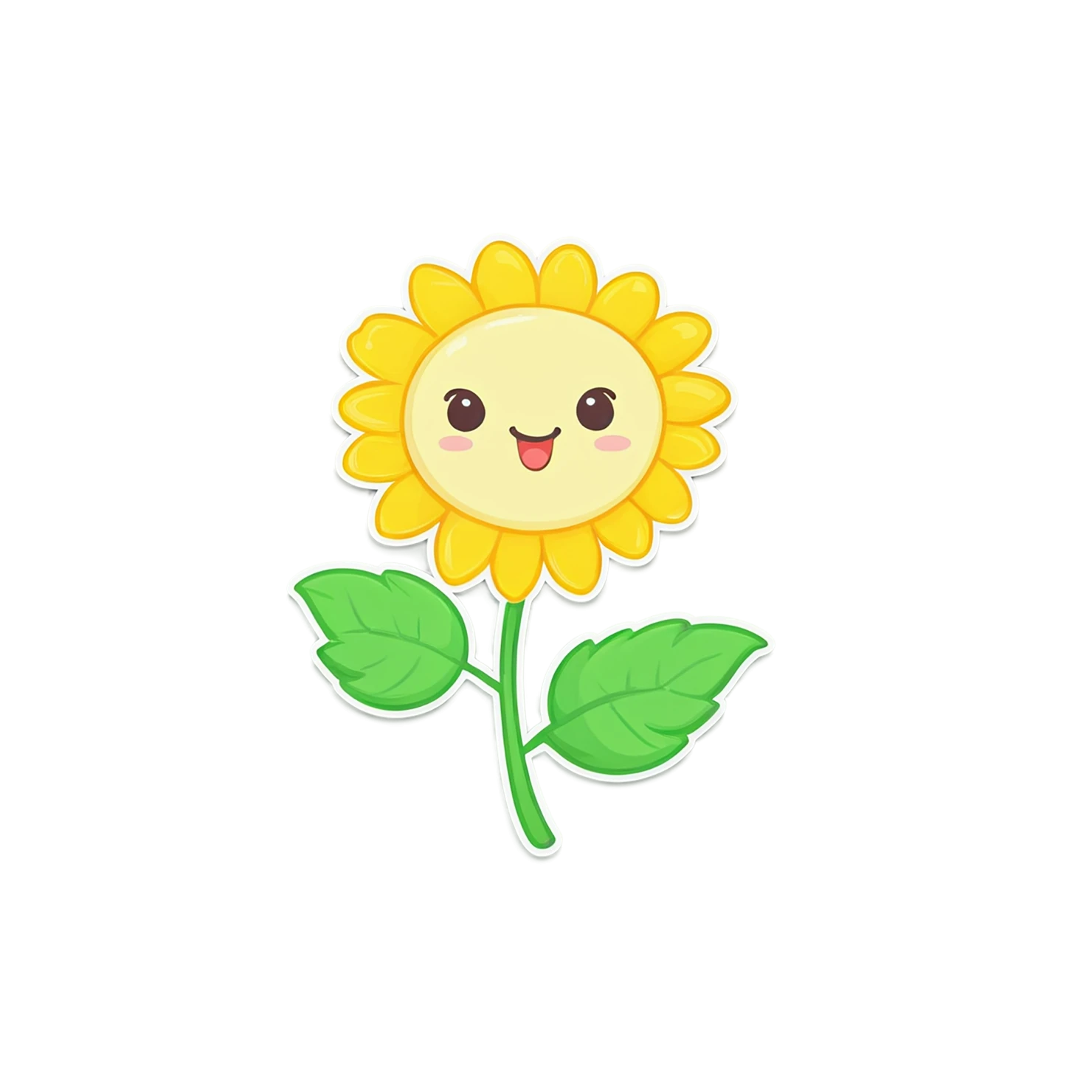 Floral cute sticker isolated on transparent background #15989