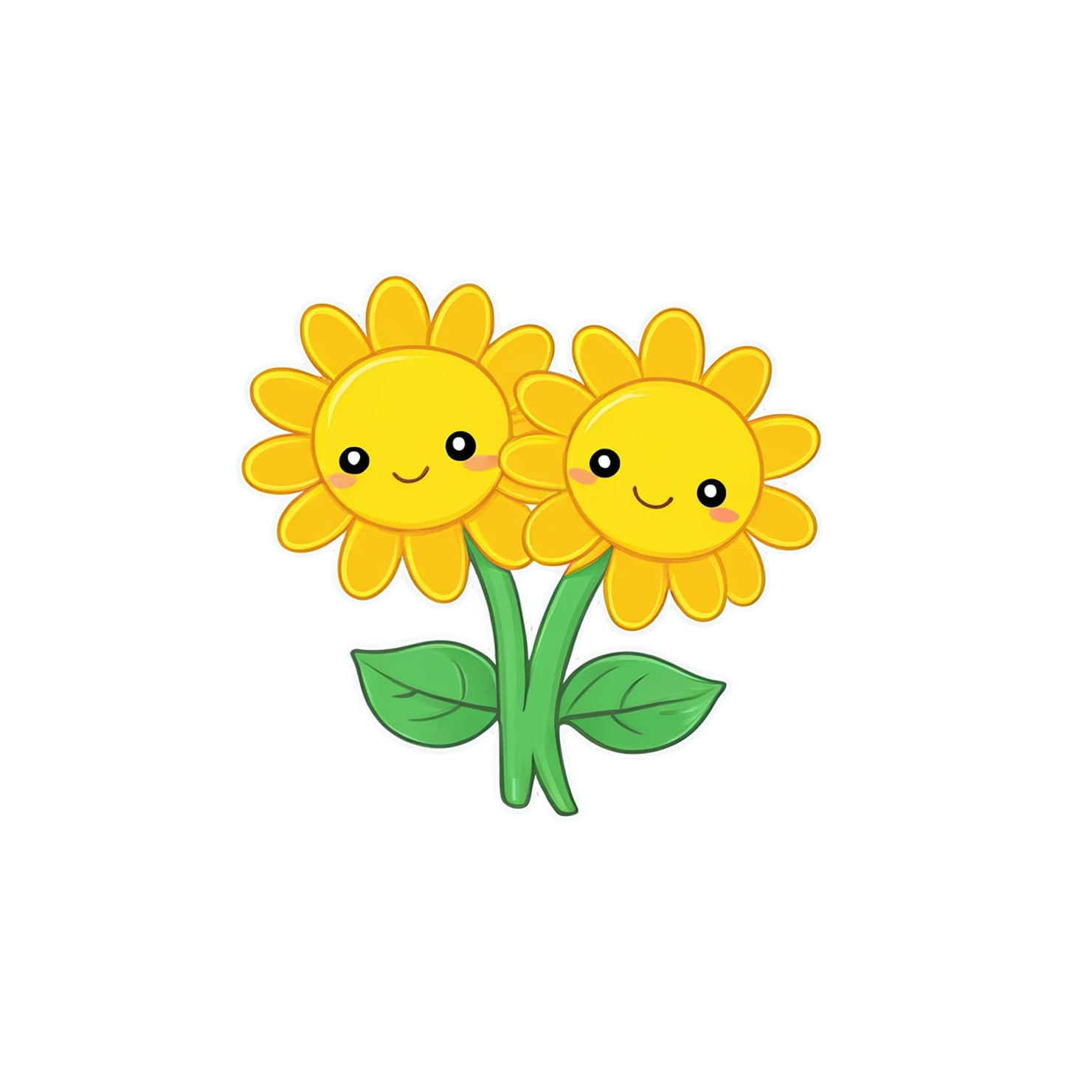 Floral cute sticker isolated on transparent background #15999