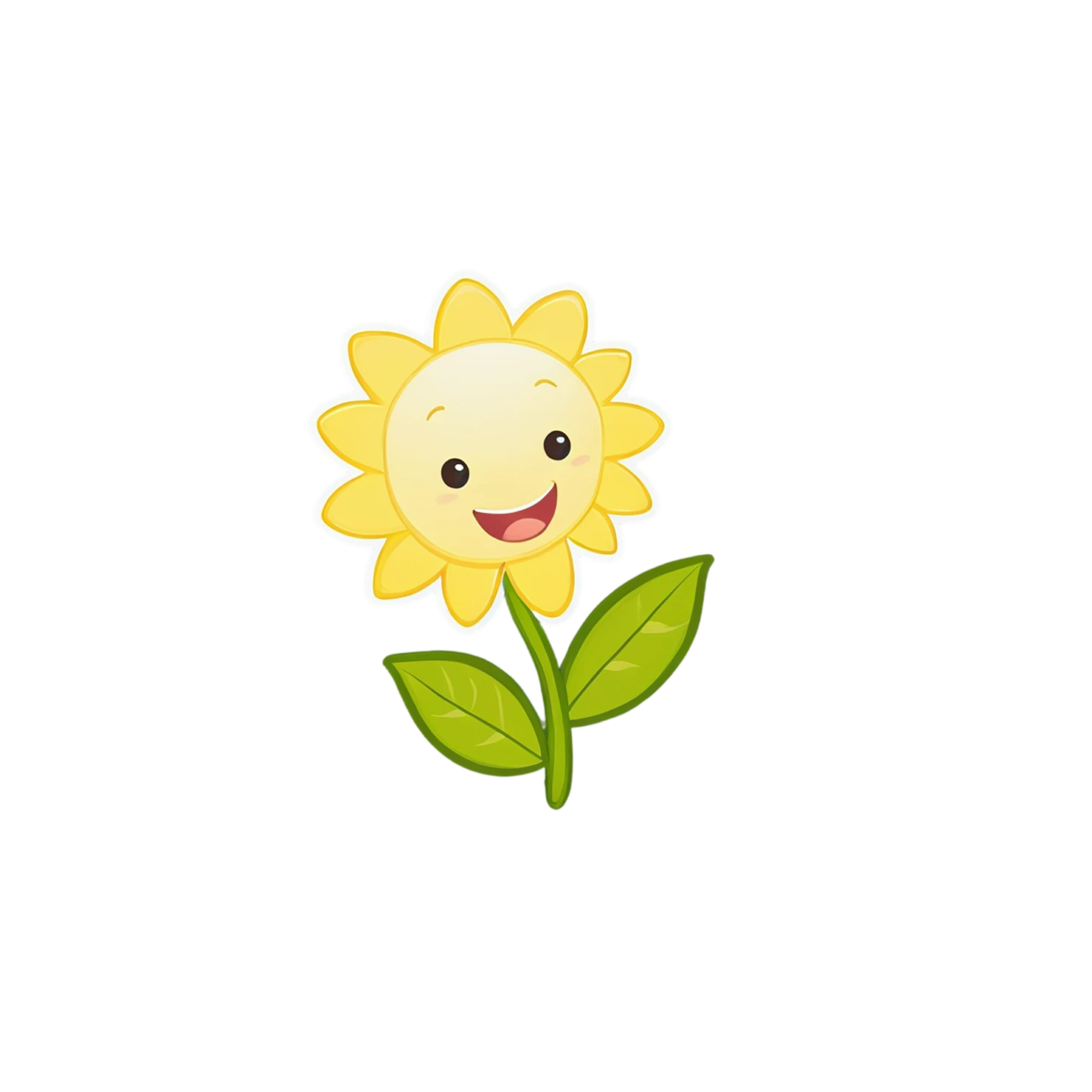 Floral cute sticker isolated on transparent background #16000