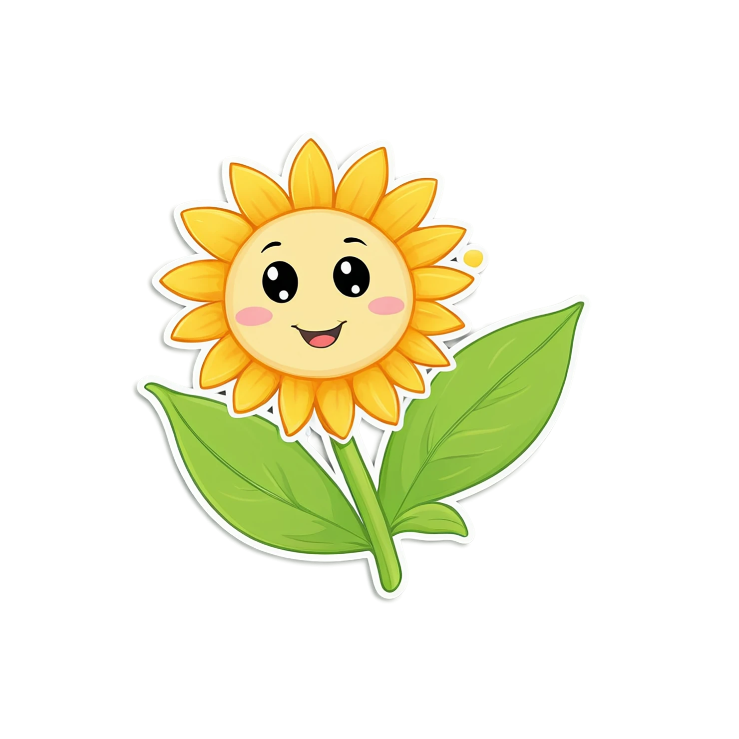 Floral cute sticker isolated on transparent background #16001