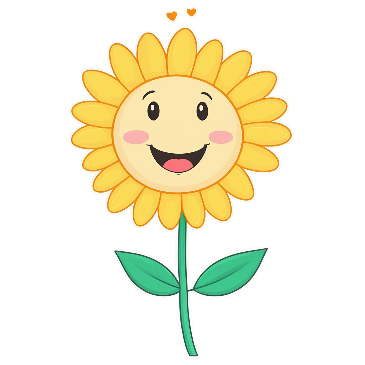 Floral cute sticker isolated on transparent background #16002