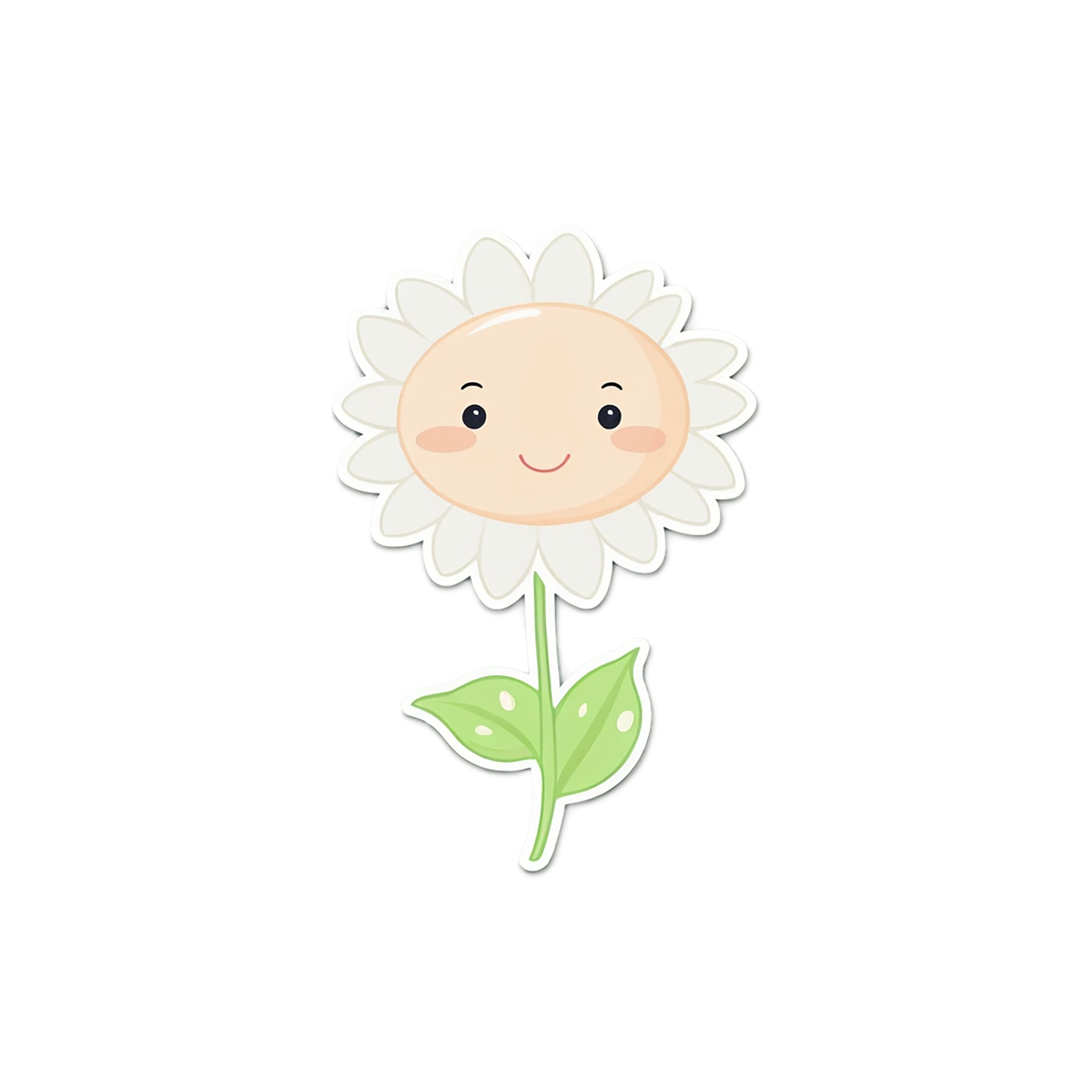 Floral cute sticker isolated on transparent background #16007