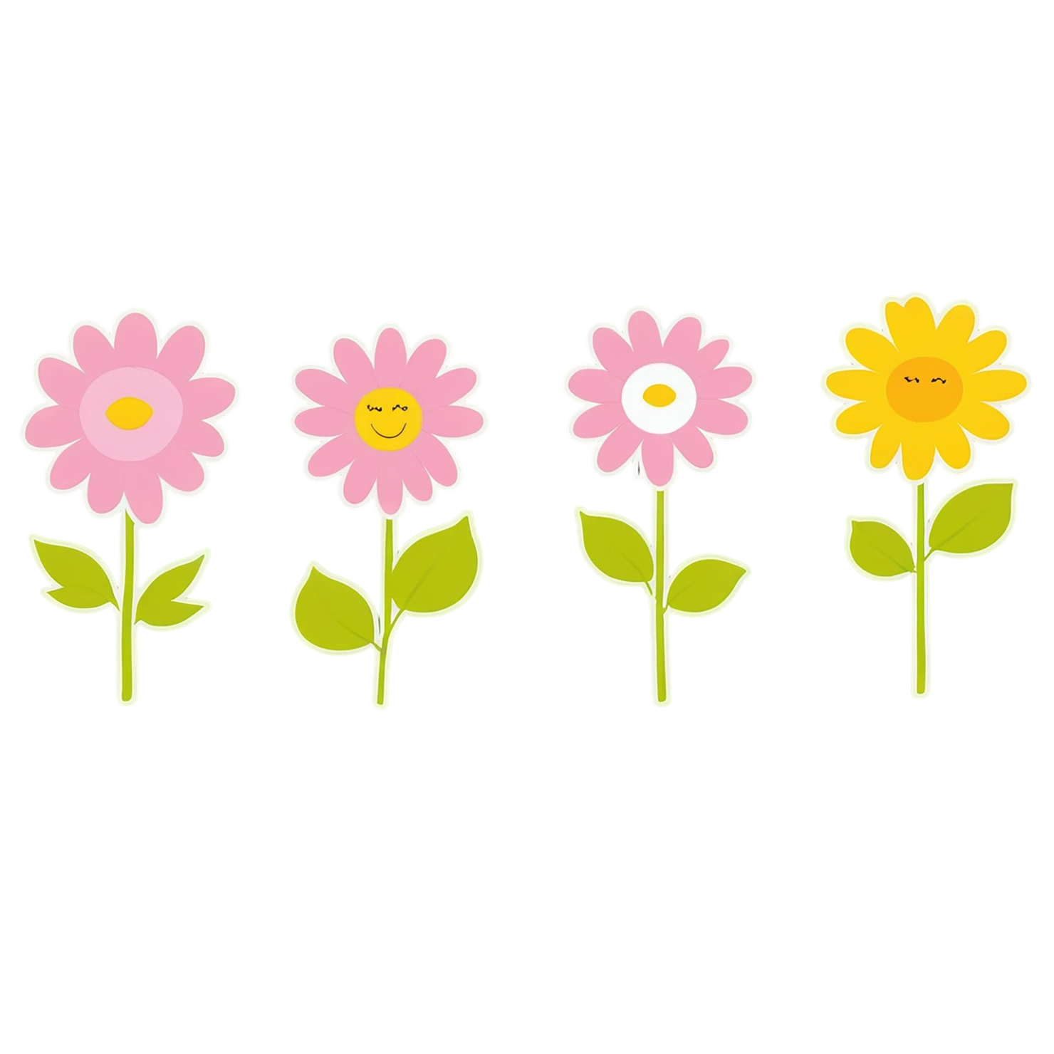 Floral cute sticker isolated on transparent background #16016