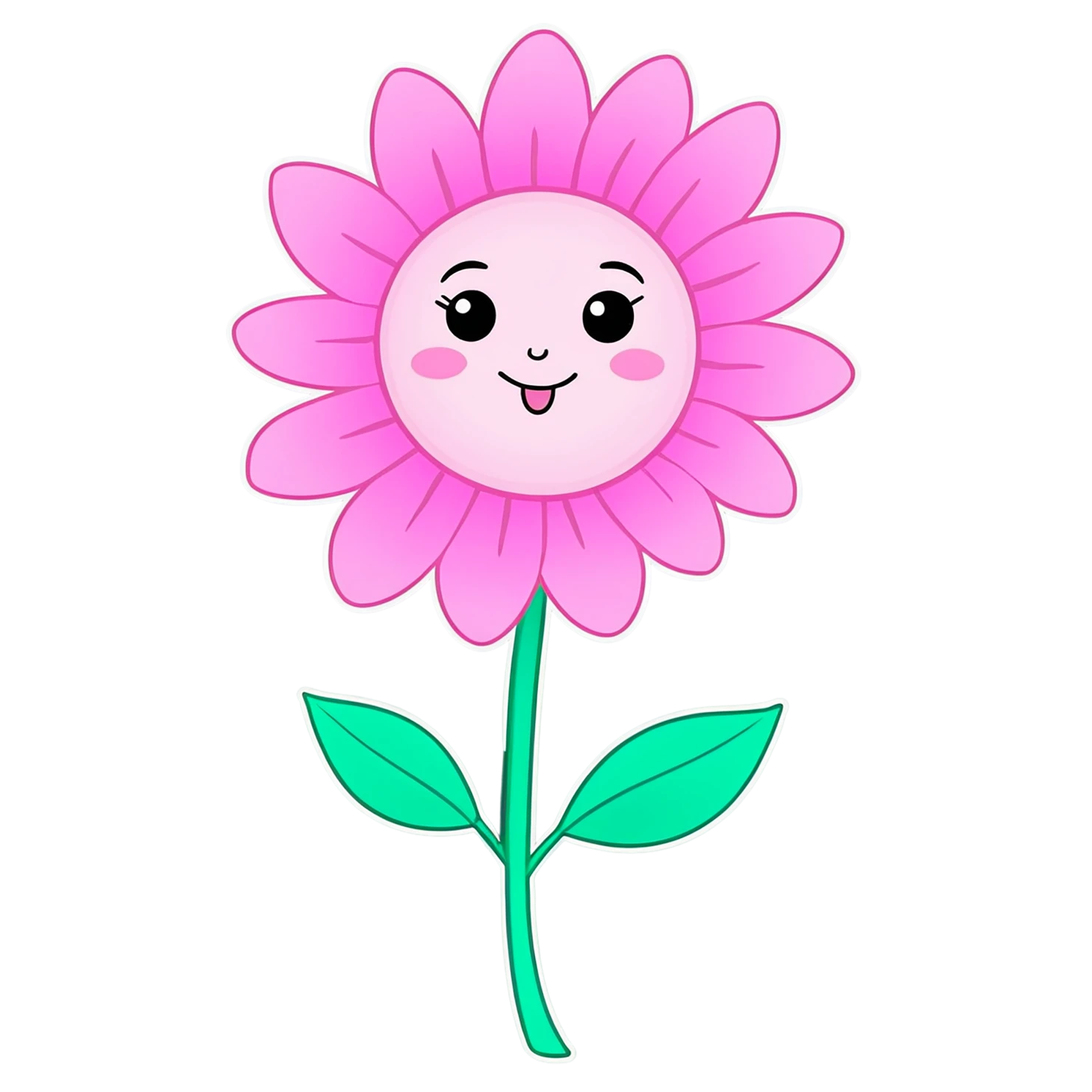 Floral cute sticker isolated on transparent background #16017
