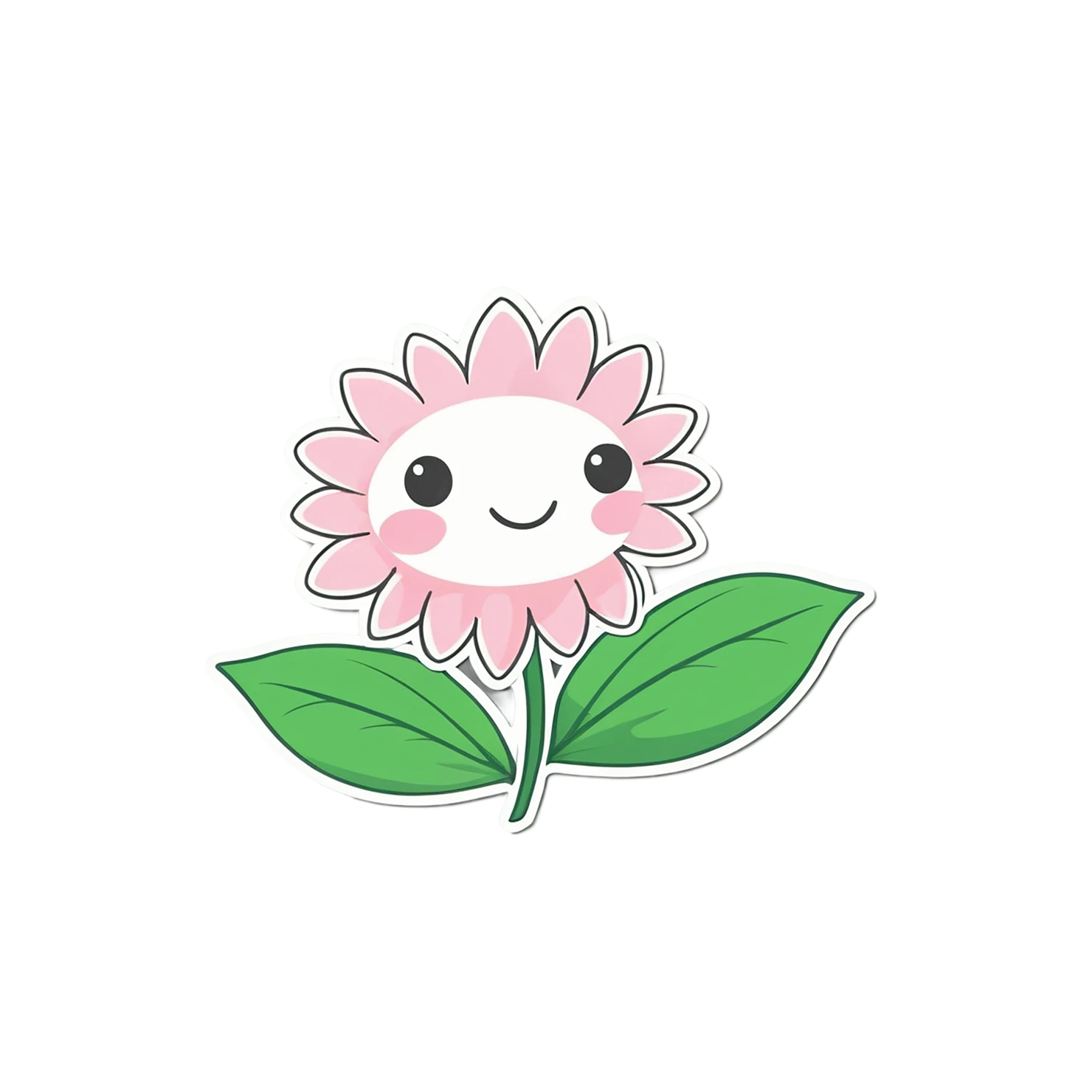 Floral cute sticker isolated on transparent background #16021