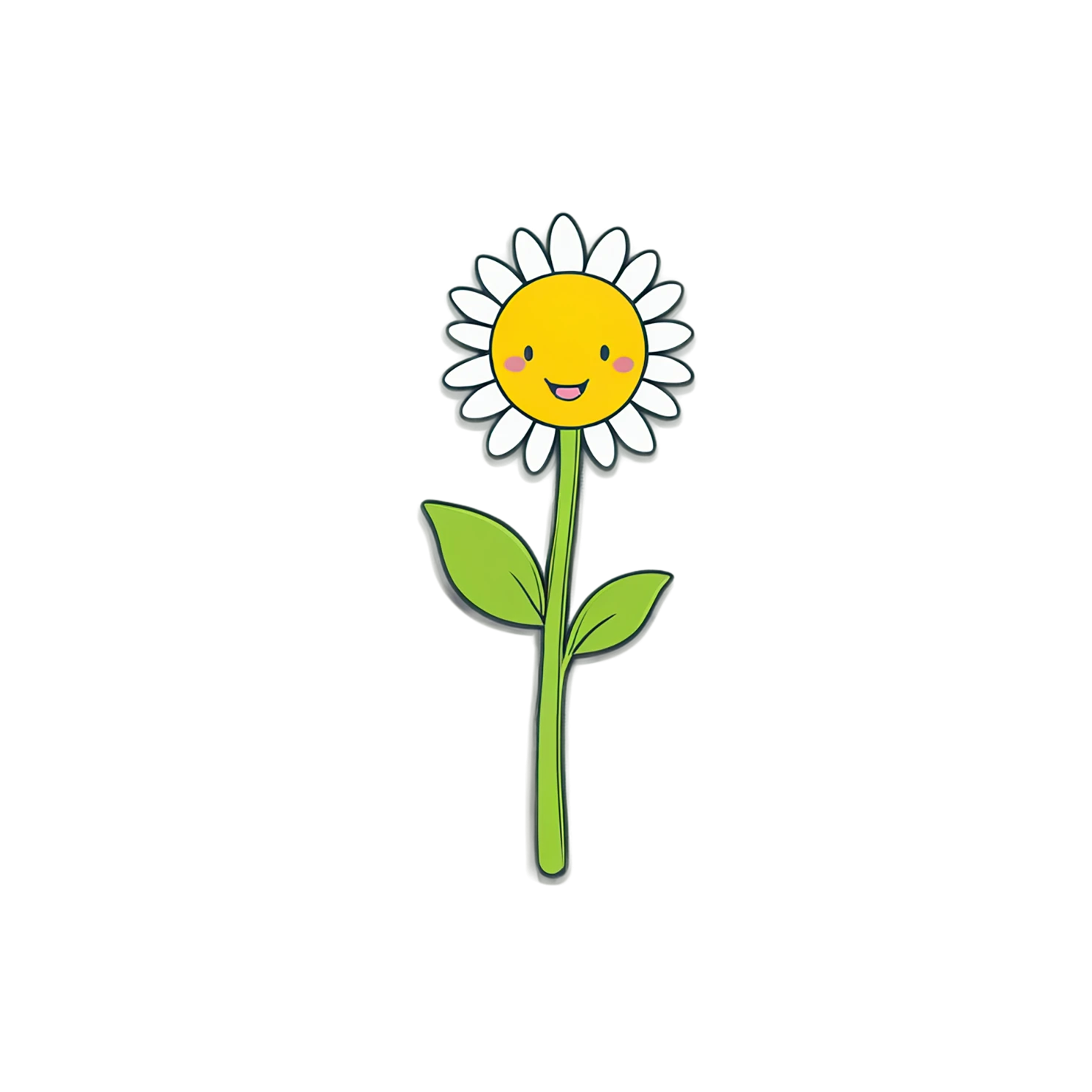 Floral cute sticker isolated on transparent background #16026