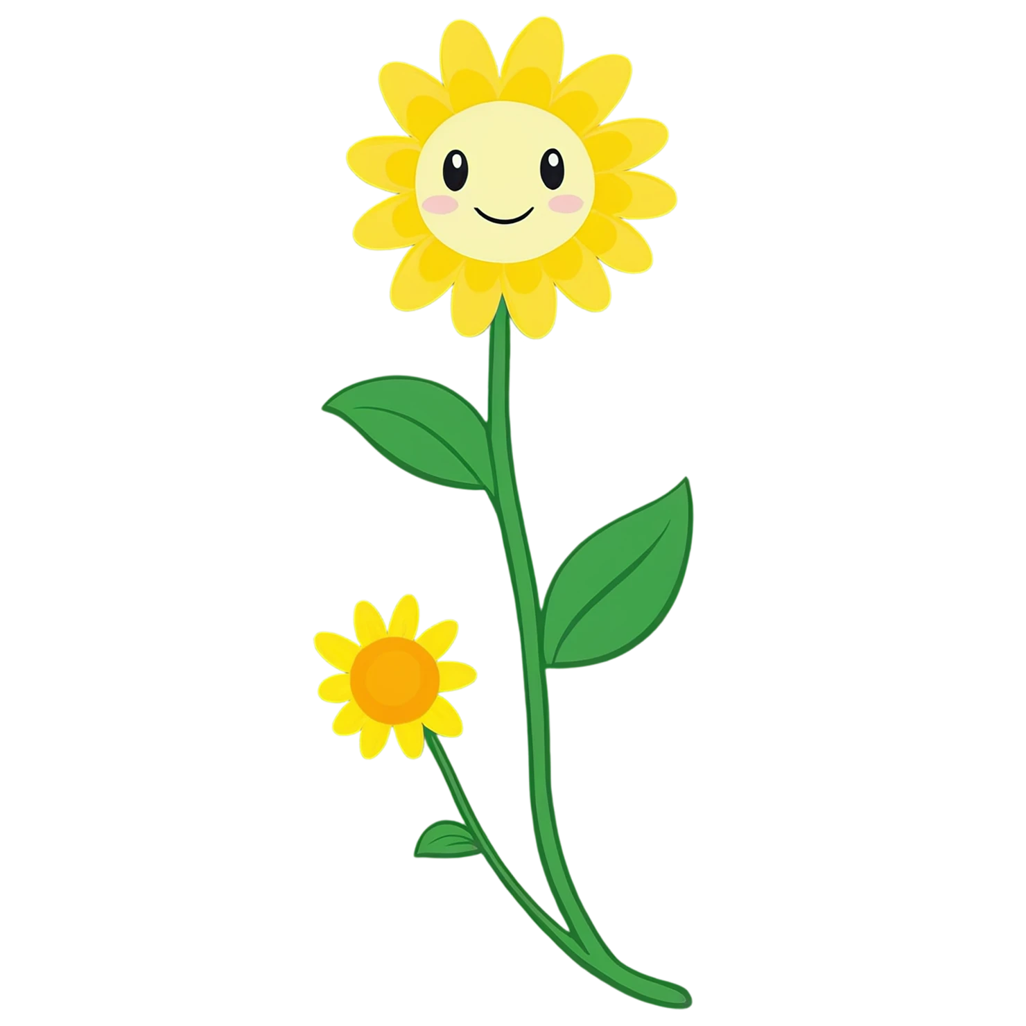 Floral cute sticker isolated on transparent background #16027