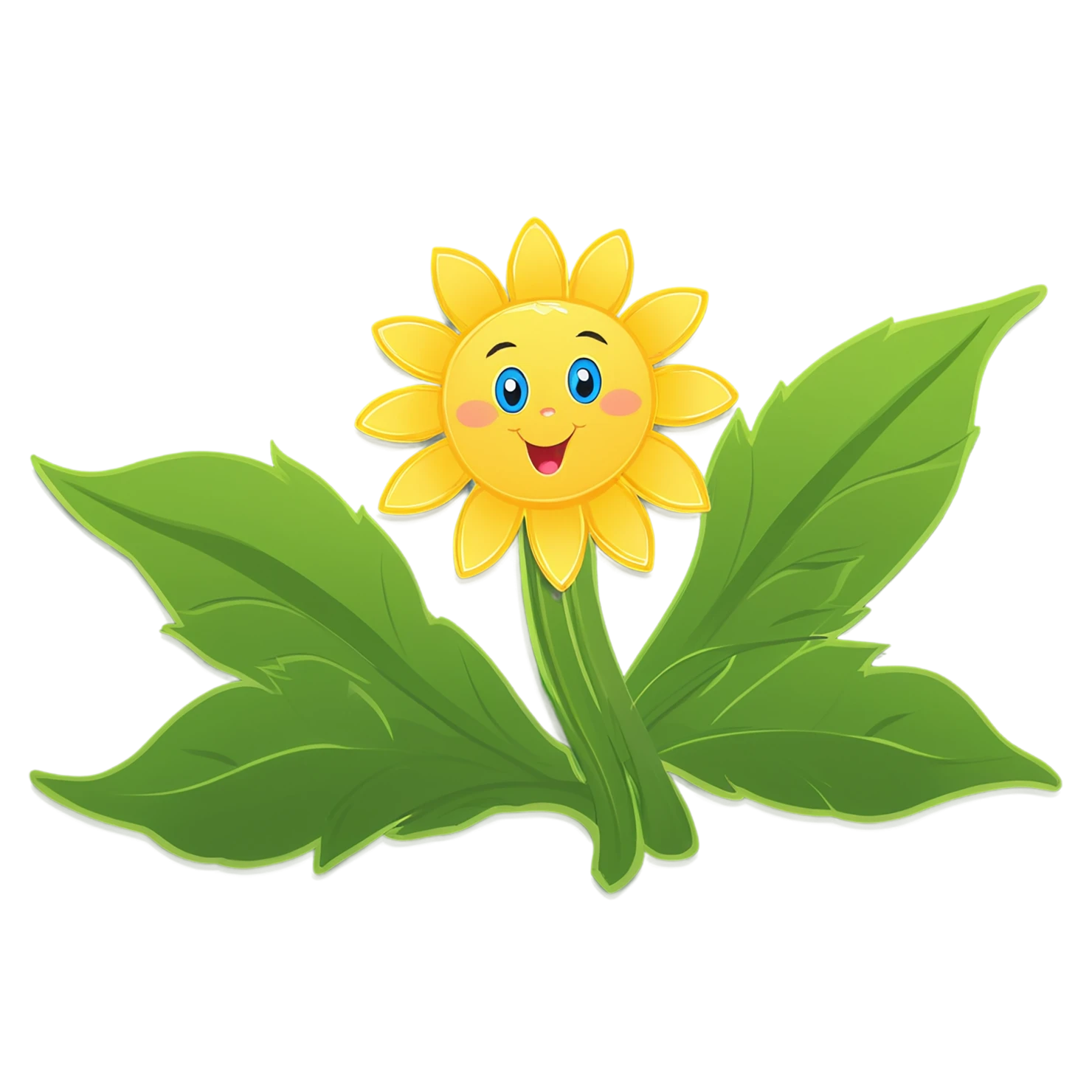 Floral cute sticker isolated on transparent background #16031