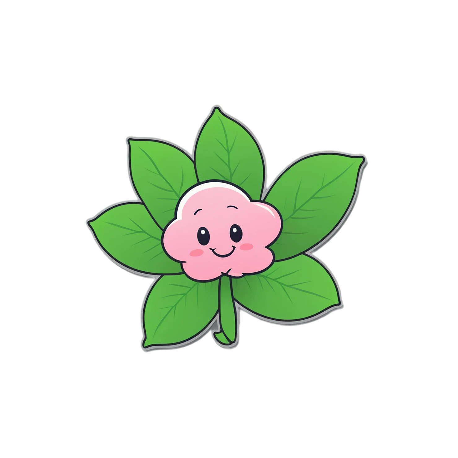 Floral cute sticker isolated on transparent background #16035
