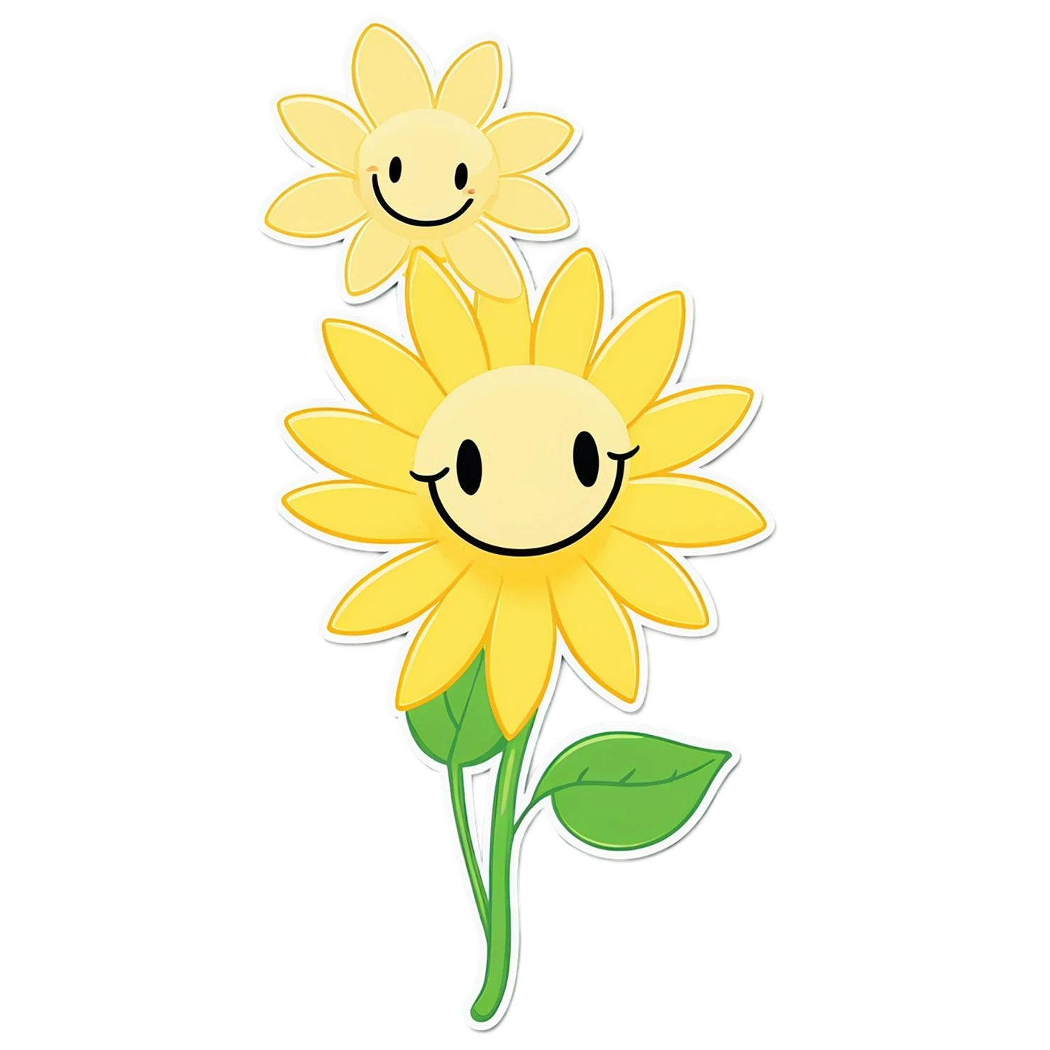 Floral cute sticker isolated on transparent background #16039