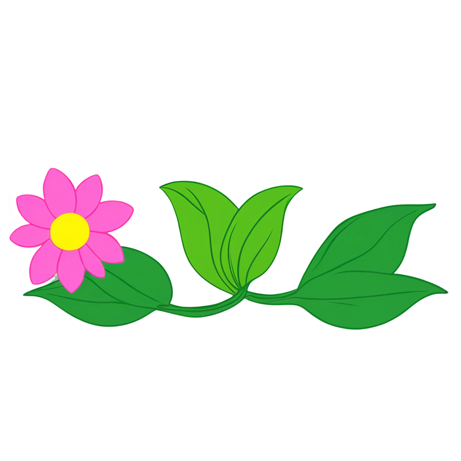 Floral cute sticker isolated on transparent background #16040