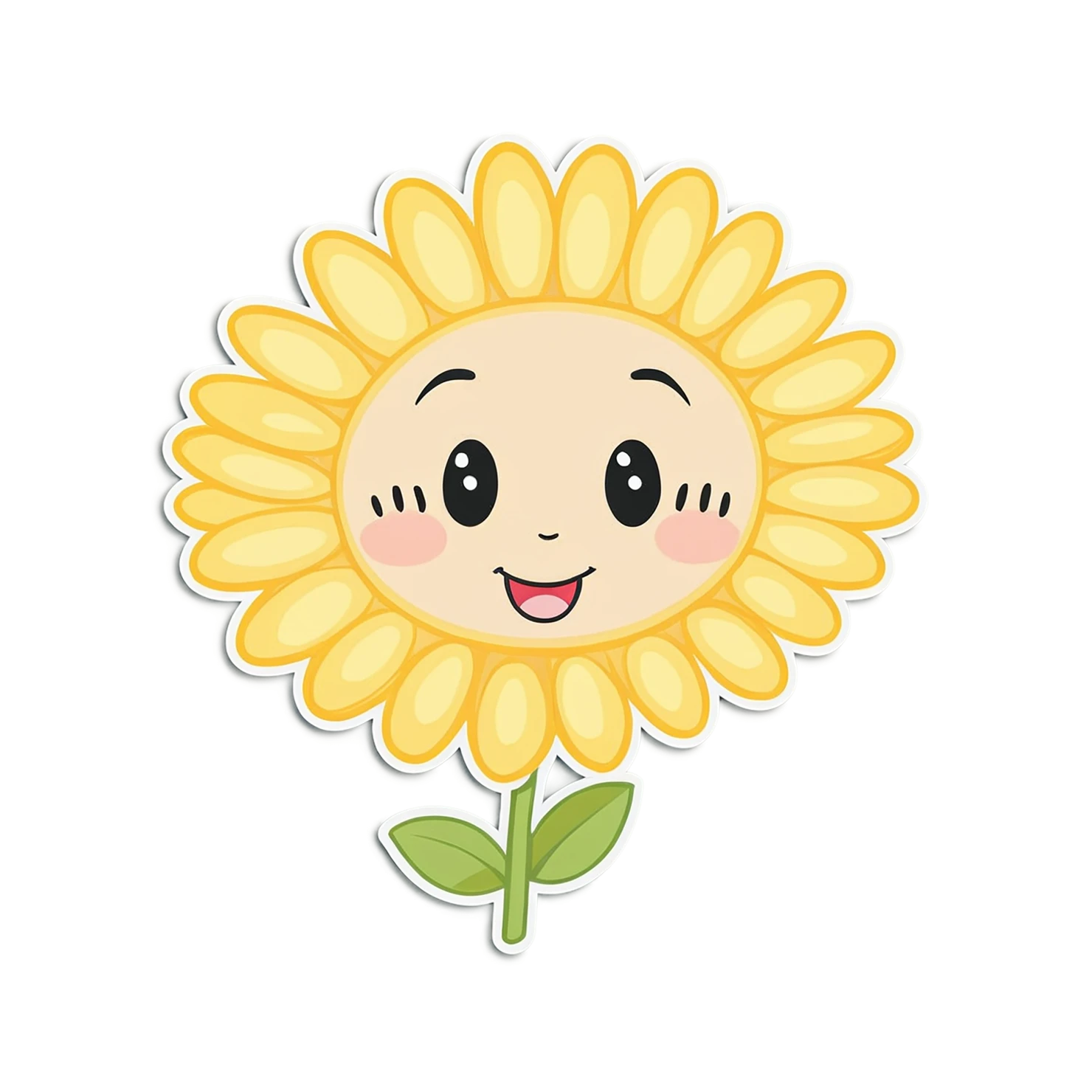 Floral cute sticker isolated on transparent background #16045