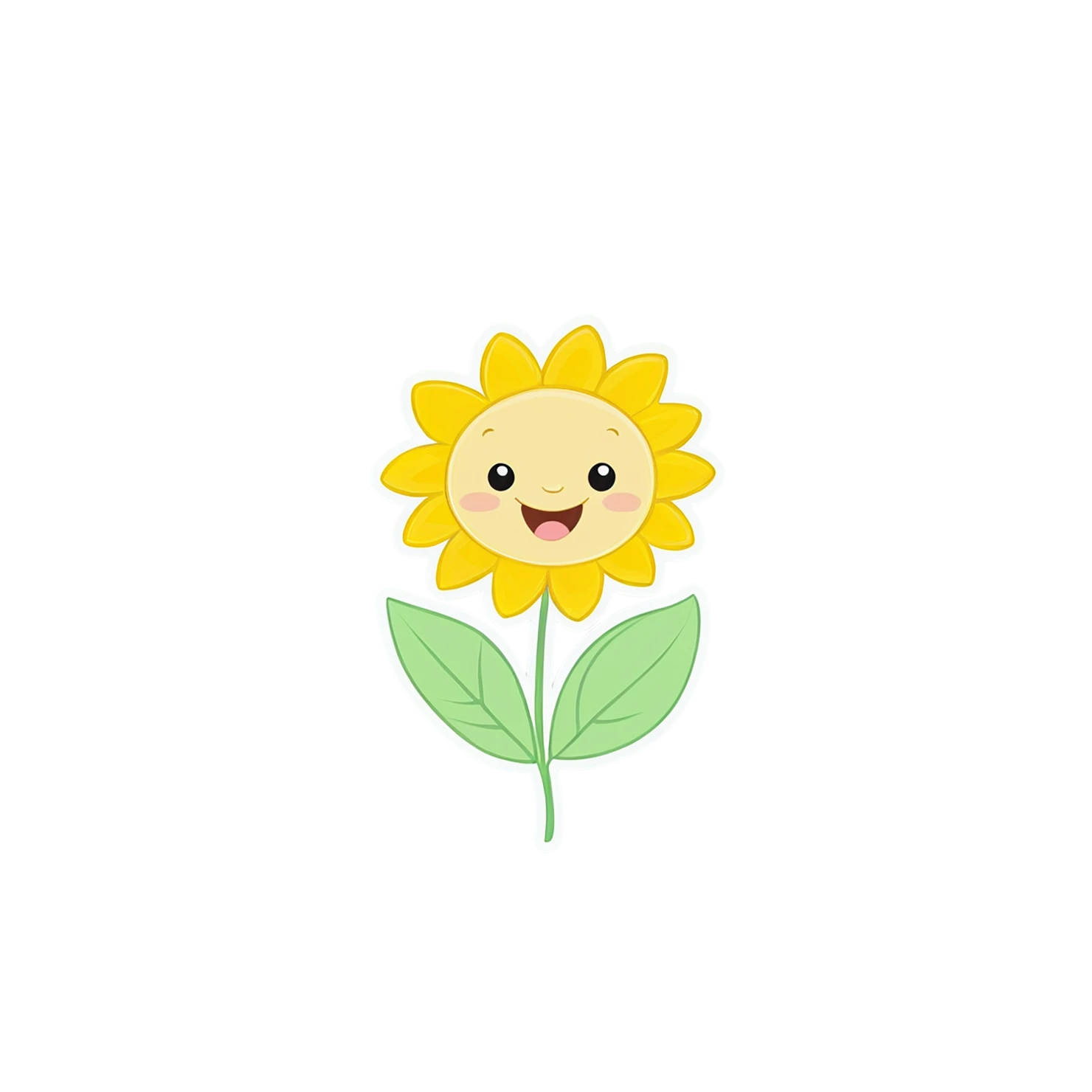 Floral cute sticker isolated on transparent background #16050