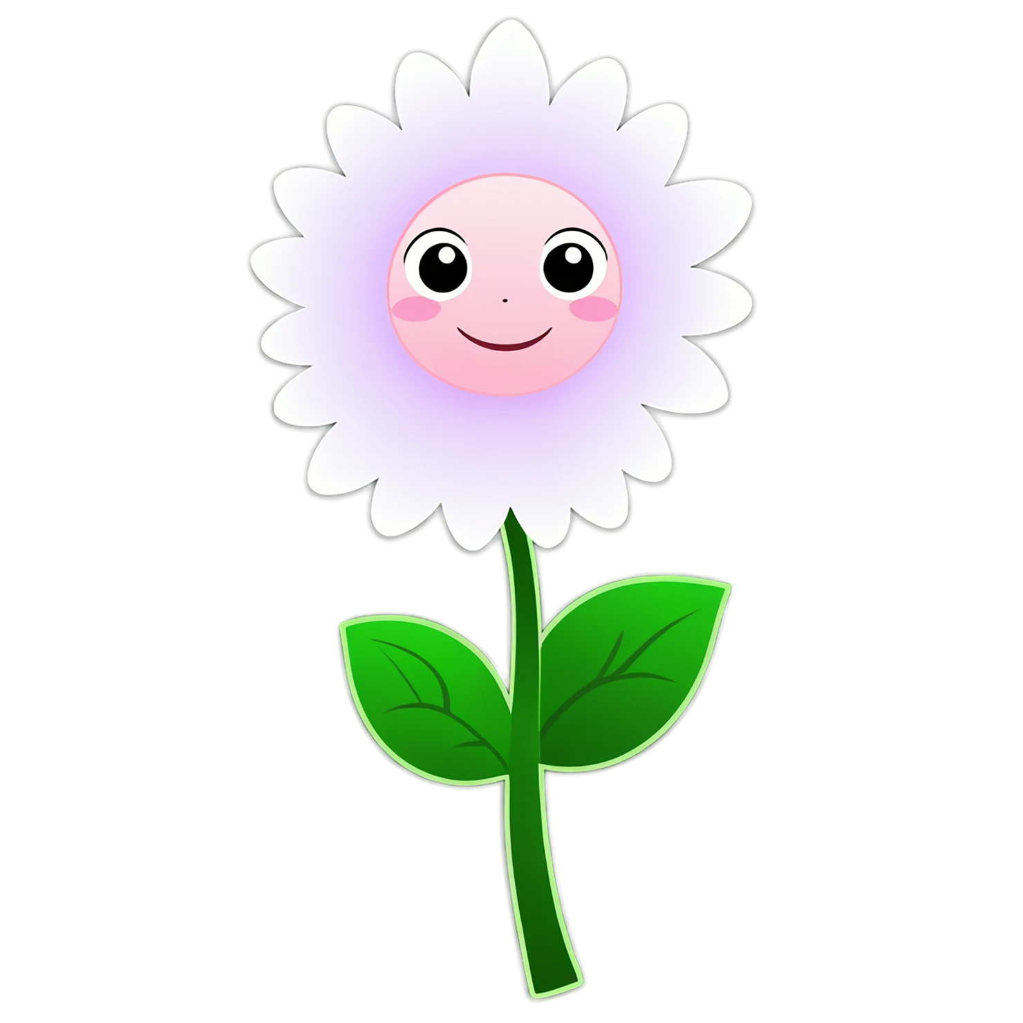 Floral cute sticker isolated on transparent background #16051
