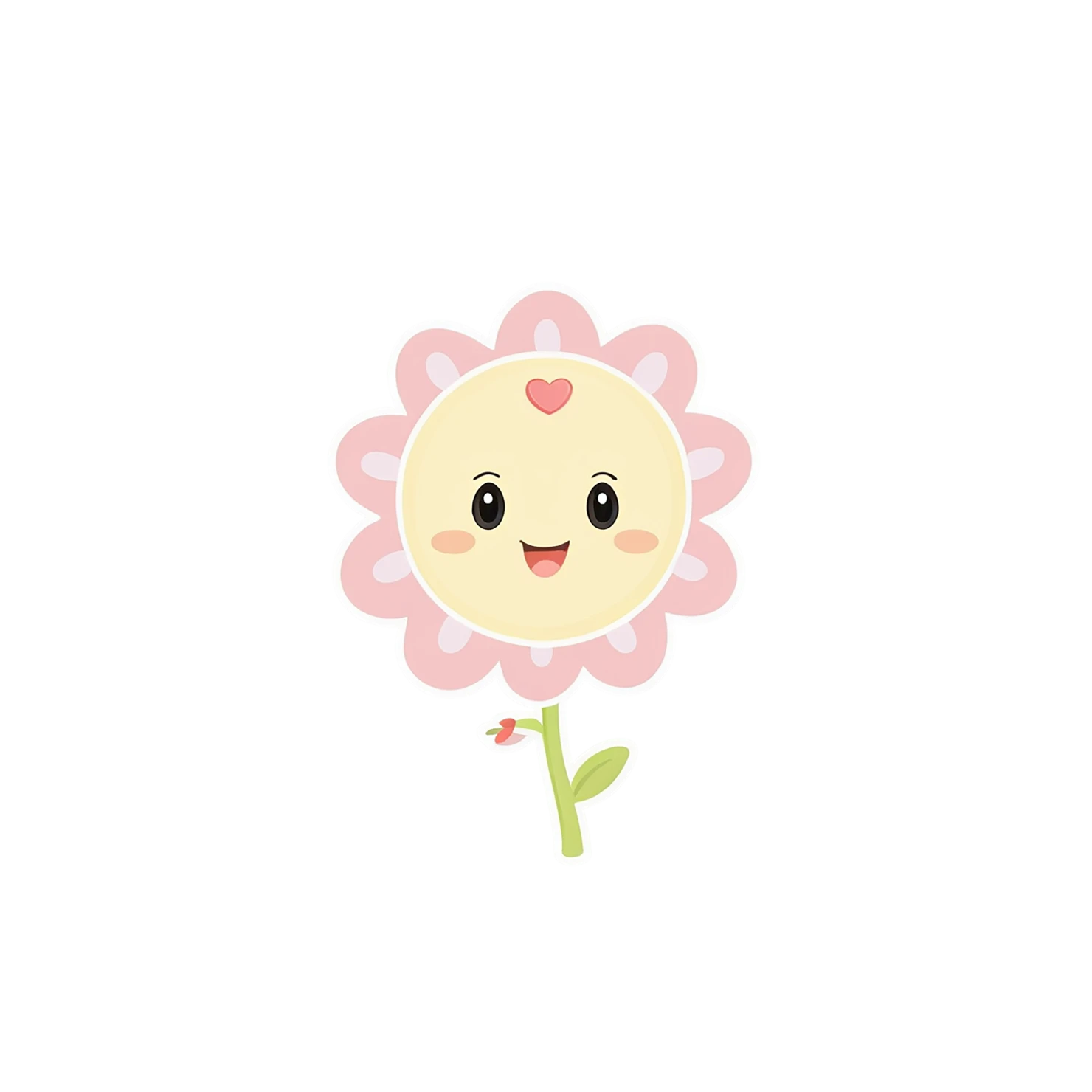 Floral cute sticker isolated on transparent background #16053