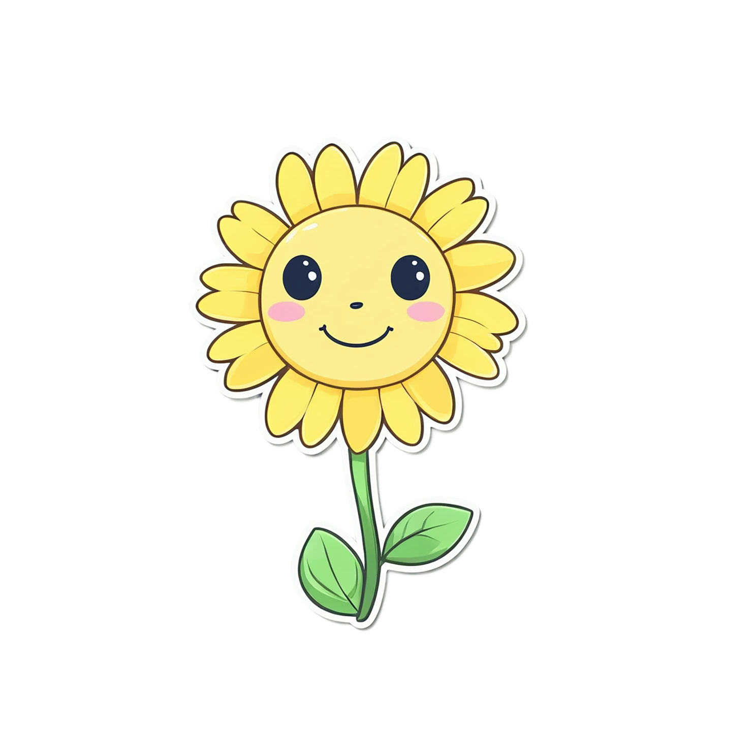 Floral cute sticker isolated on transparent background #16055