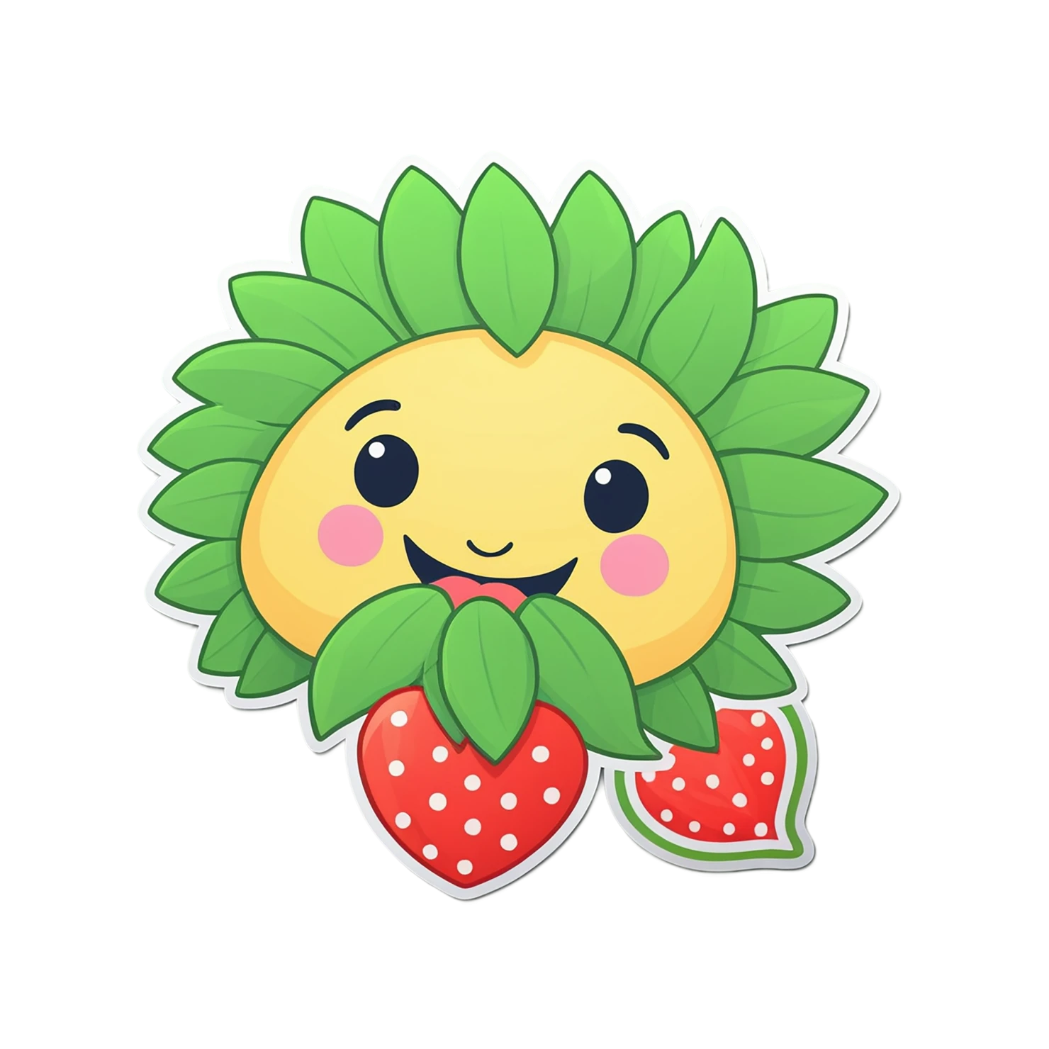 Floral cute sticker isolated on transparent background #16067