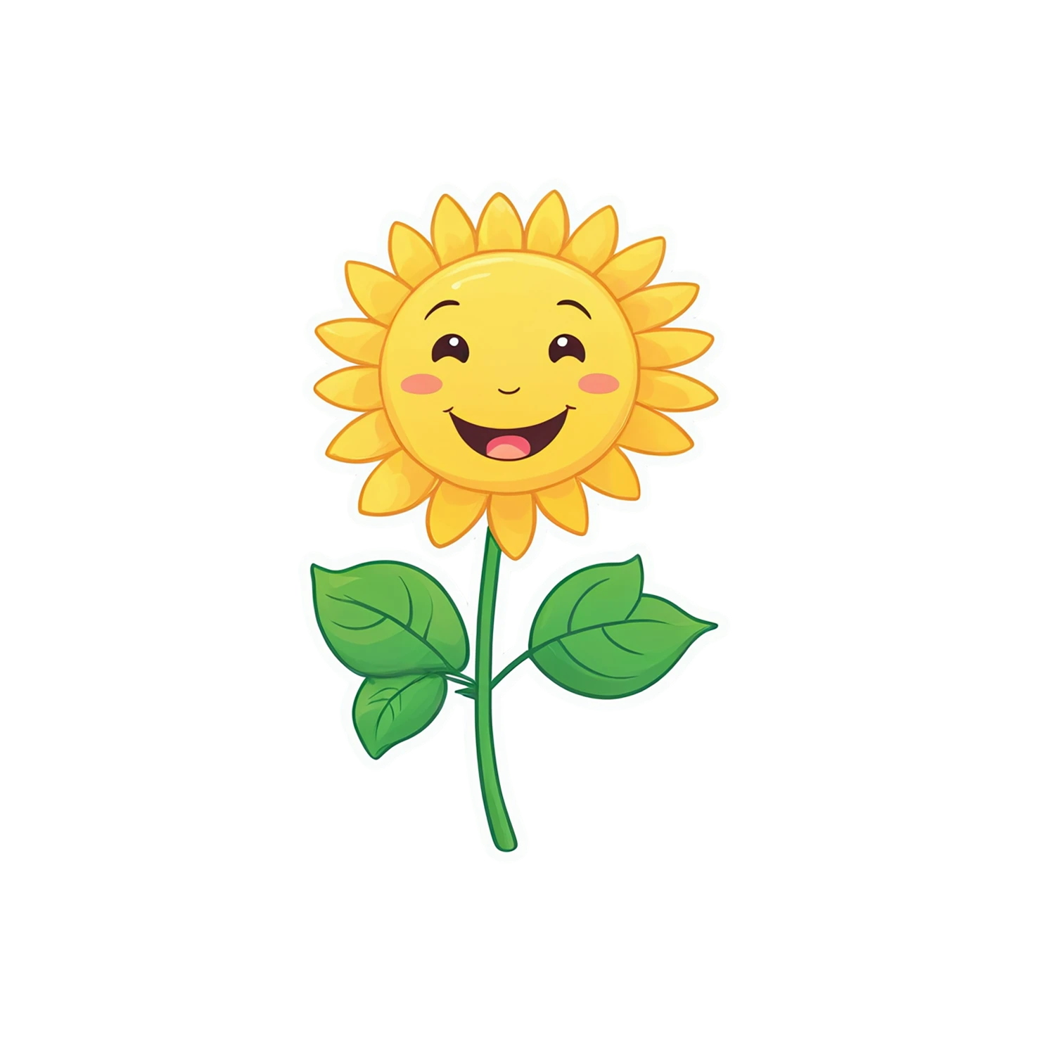 Floral cute sticker isolated on transparent background #16068