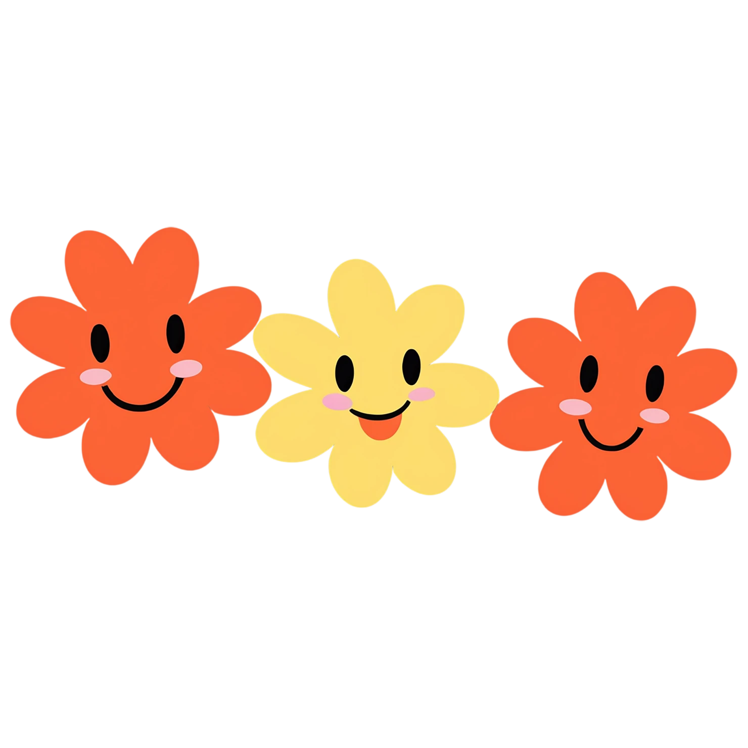 Floral cute sticker isolated on transparent background #16070