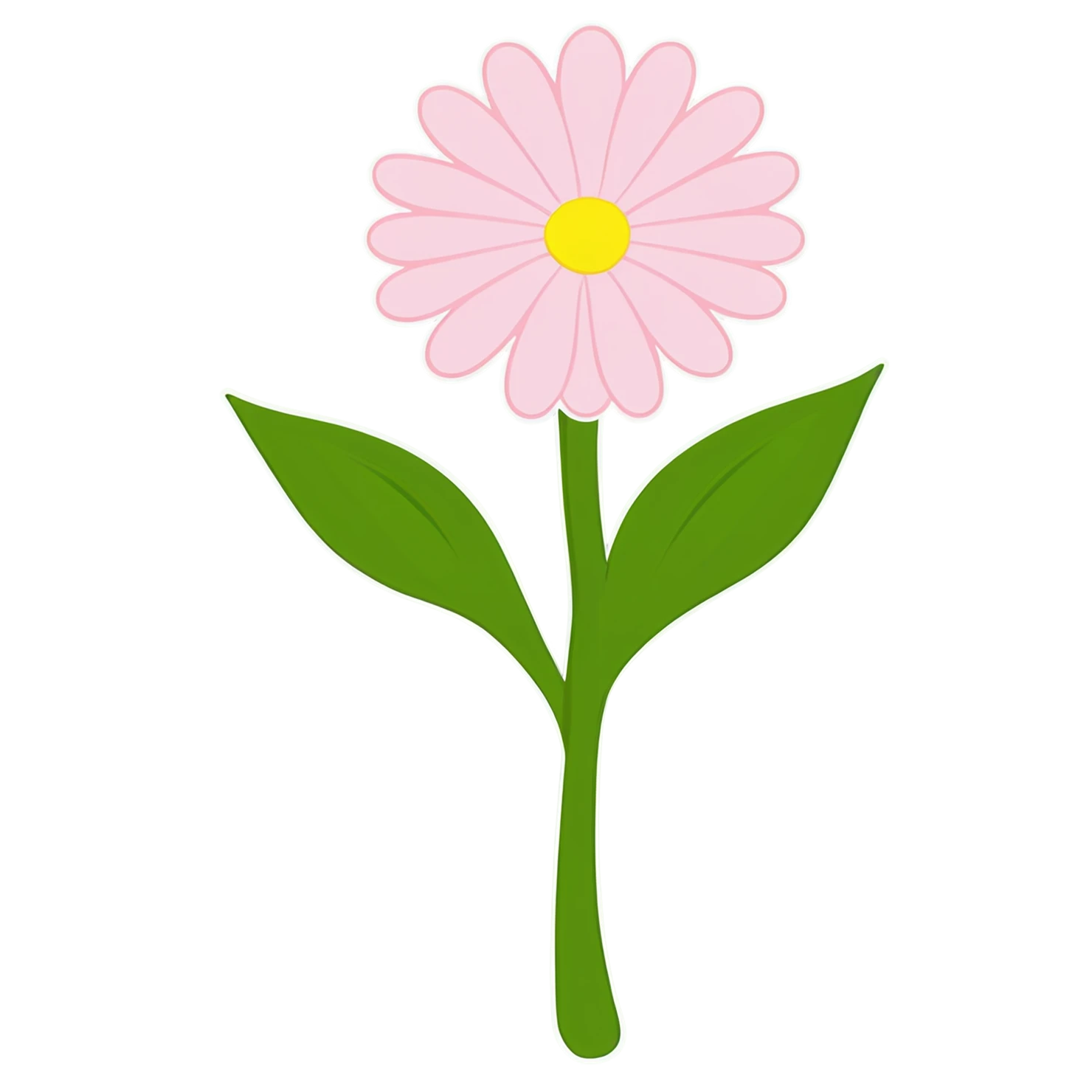 Floral cute sticker isolated on transparent background #16072