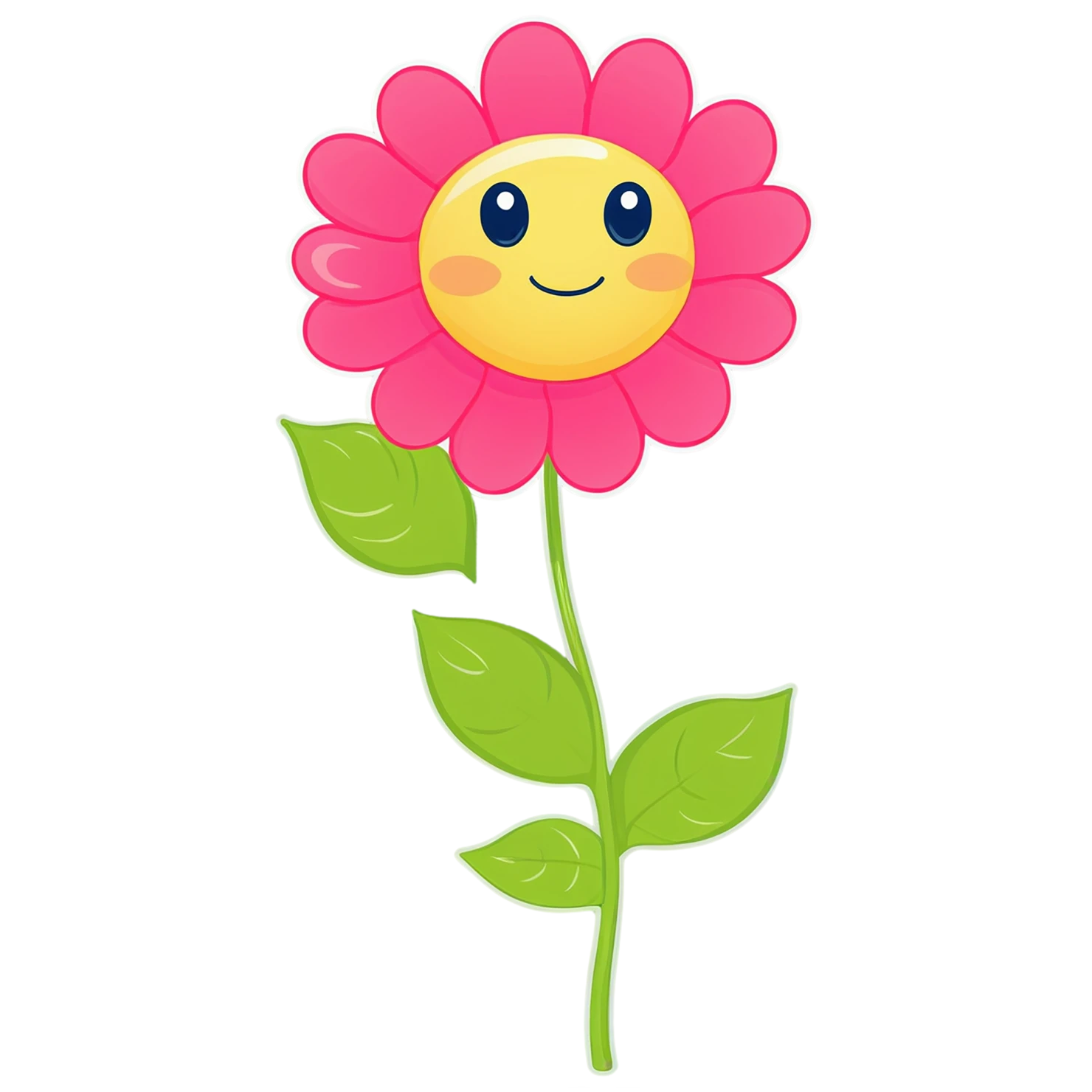 Floral cute sticker isolated on transparent background #16074