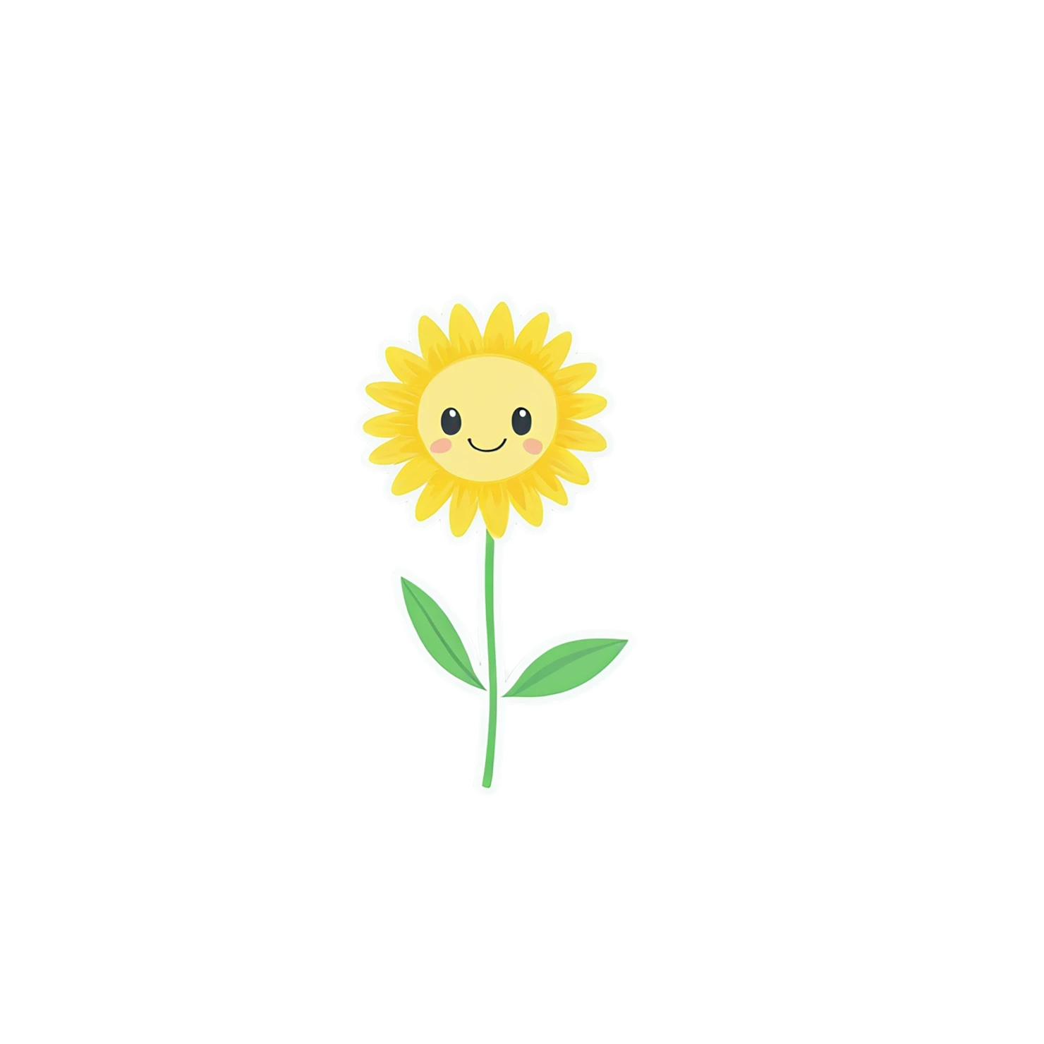 Floral cute sticker isolated on transparent background #16079
