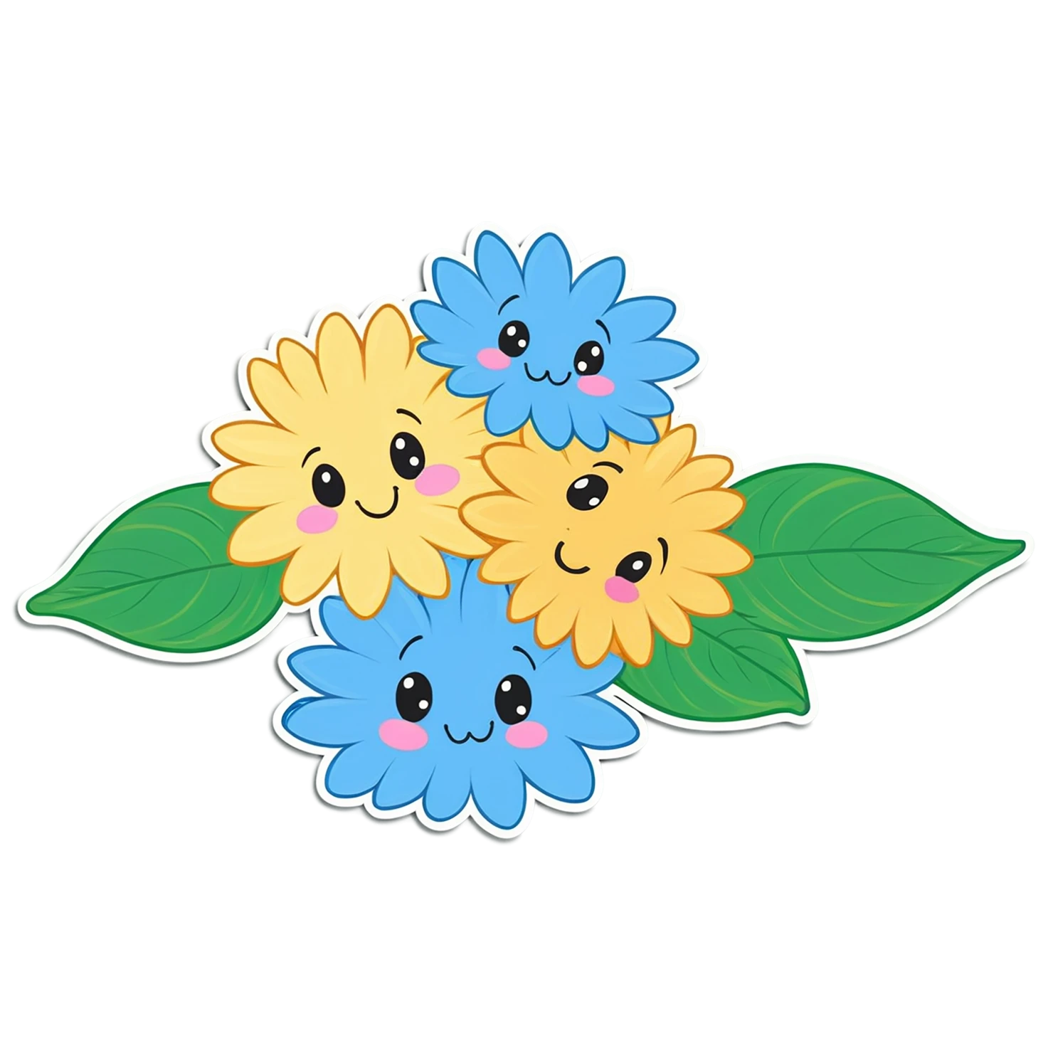 Floral cute sticker isolated on transparent background #16085