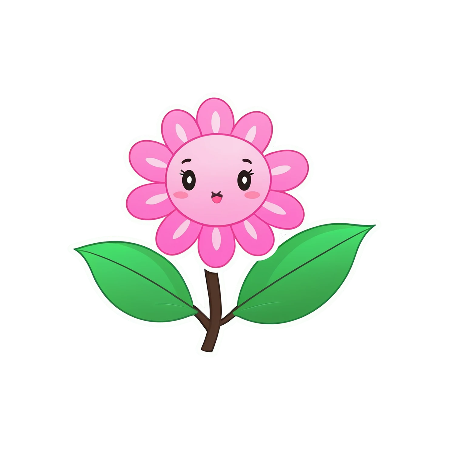 Floral cute sticker isolated on transparent background #16089