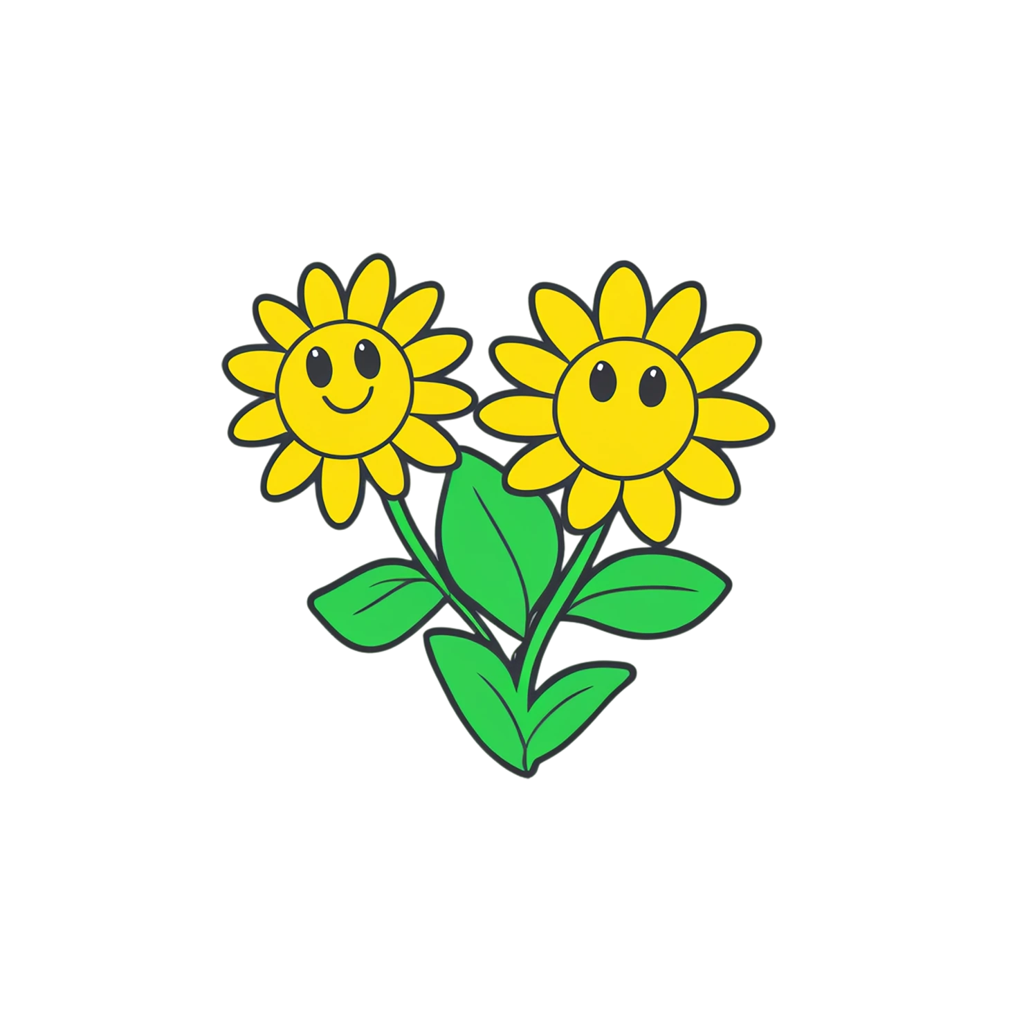 Floral cute sticker isolated on transparent background #16091