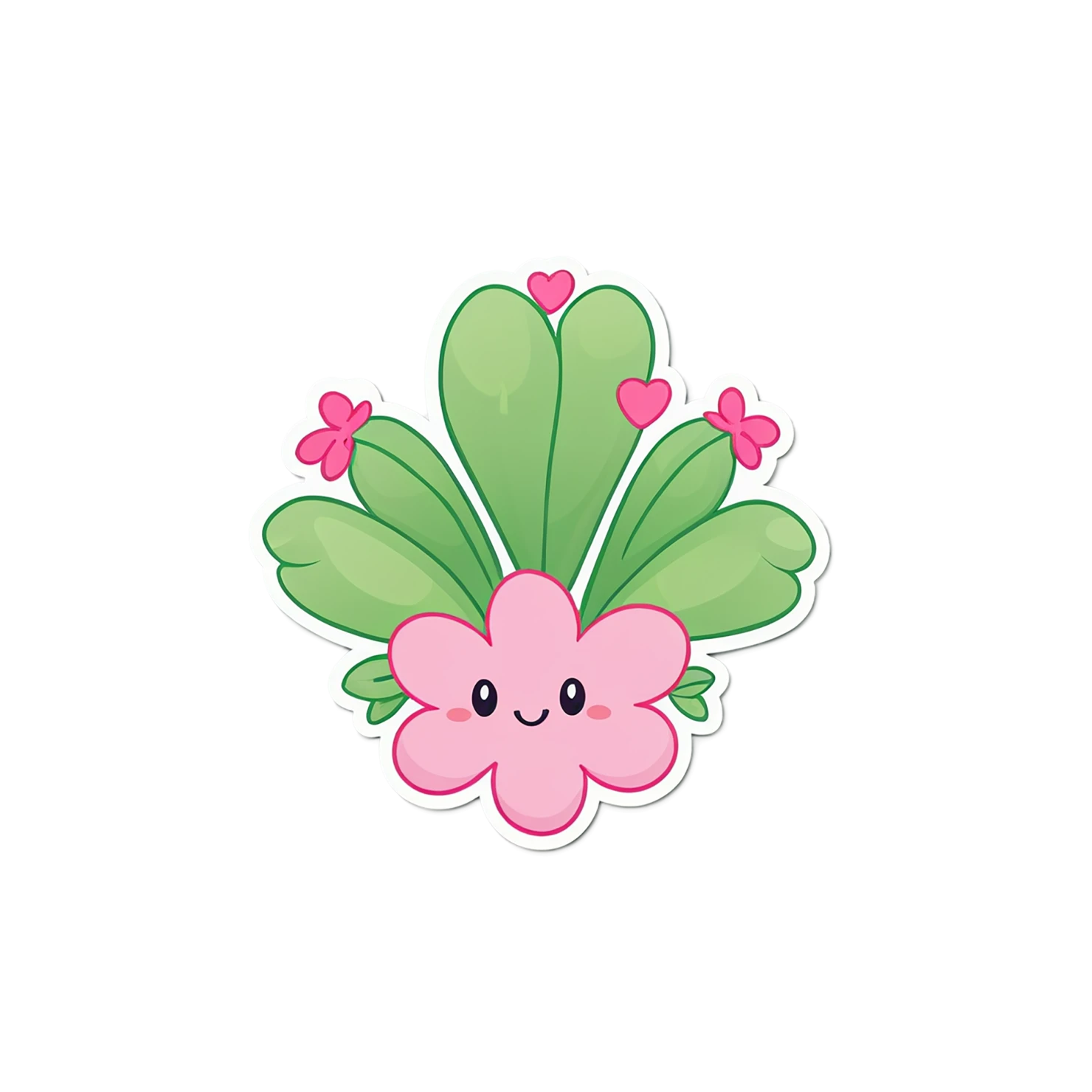 Floral cute sticker isolated on transparent background #16095