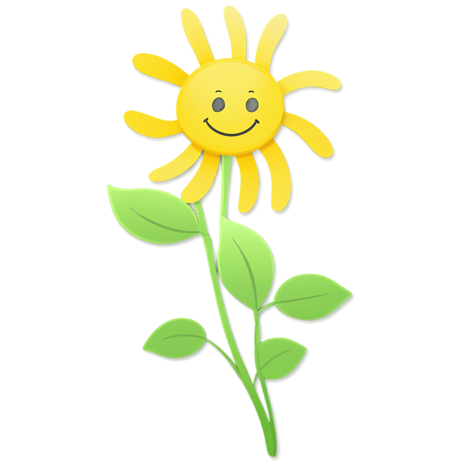 Floral cute sticker isolated on transparent background #16096